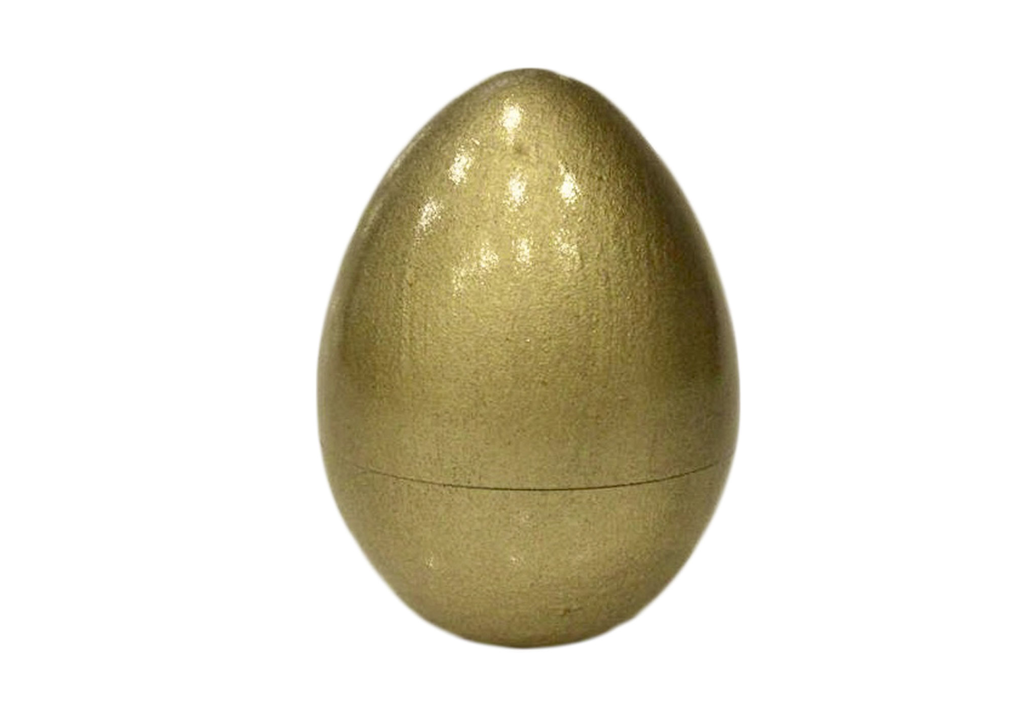 Buy Golden Goose Hollow Wooden Gold Egg 3.5" at GoldenCockerel.com