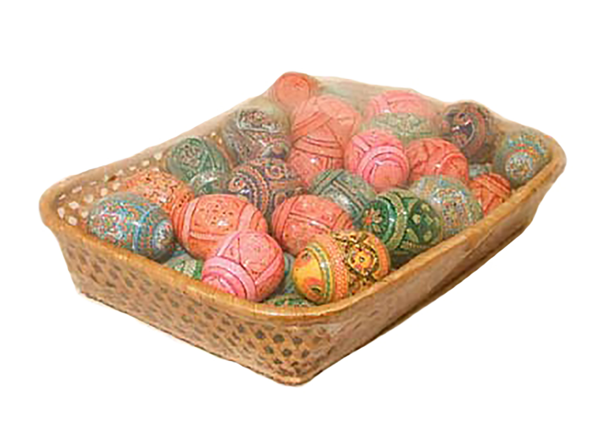 Buy 6 Ukrainian Pisanki Easter Eggs, Wood 2.5" at GoldenCockerel.com