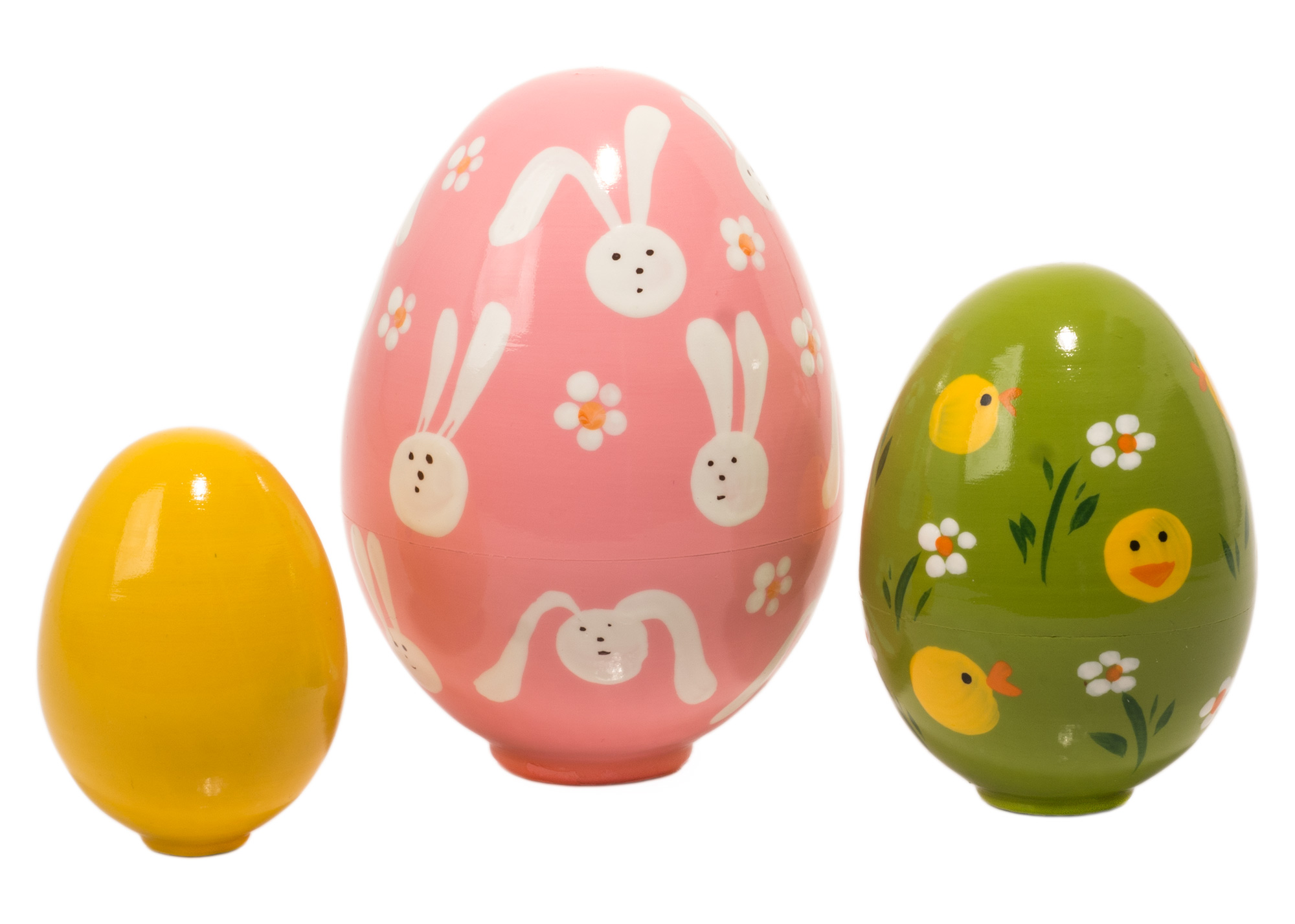 Buy Happy Easter Nesting Eggs 3pc./4" at GoldenCockerel.com