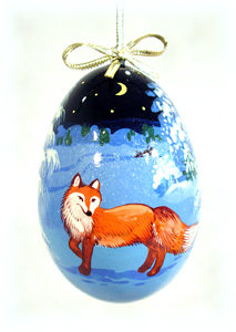 Buy Fox Ornament 3" at GoldenCockerel.com