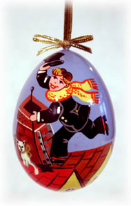 Buy Chimney Sweep Egg Ornament 3" at GoldenCockerel.com