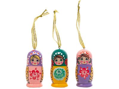 Buy Matryoshka Mini Realistic Ornament 2" at GoldenCockerel.com