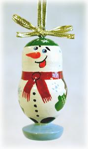 Buy Snowman Mini Realistic Ornament 1.5" at GoldenCockerel.com