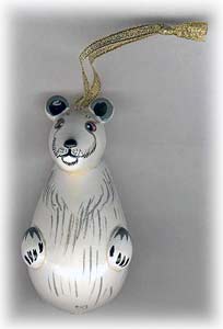 Buy Polar Bear Ornament  2" at GoldenCockerel.com