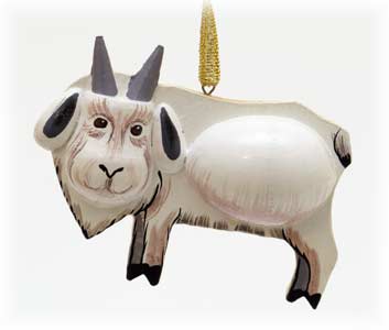 Buy Goat Ornament 2.5" at GoldenCockerel.com