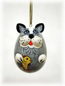 Buy Cat Ornament 2" at GoldenCockerel.com