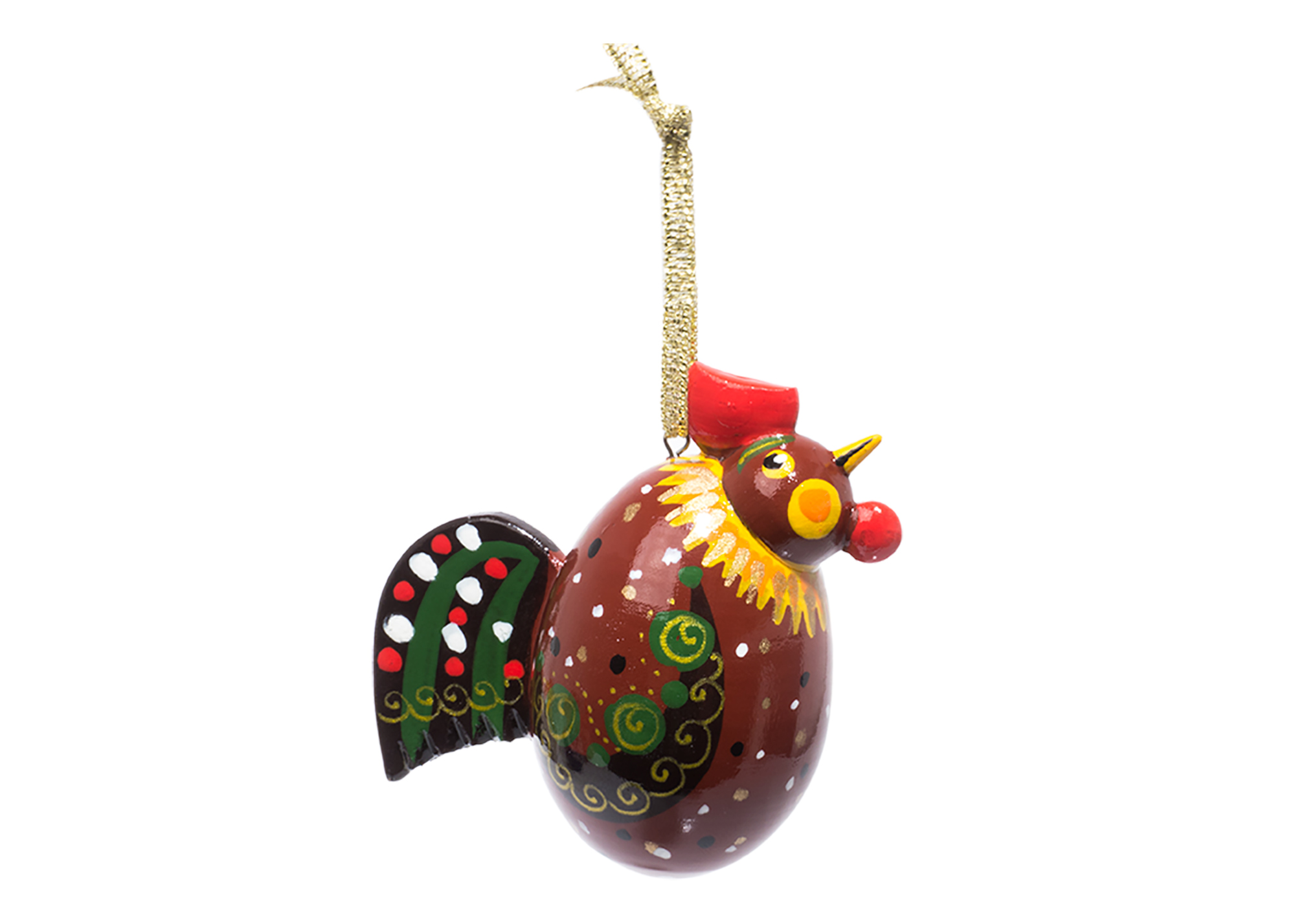 Buy Rooster Ornament  2" at GoldenCockerel.com