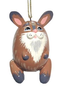 Buy Brown Rabbit Ornament 2.5" at GoldenCockerel.com