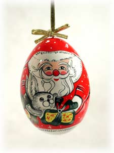 Buy Father Frost Egg Ornament 3" at GoldenCockerel.com