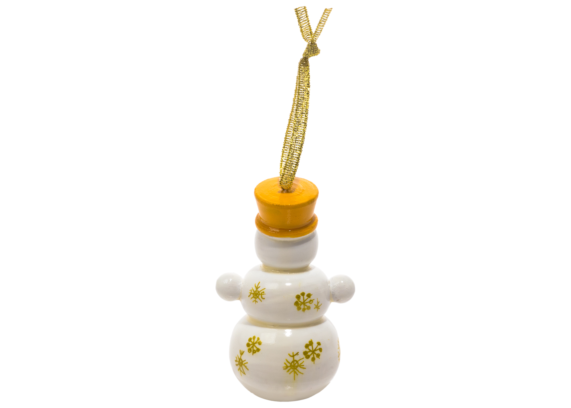 Buy Snow Man with Hat Ornament 3" at GoldenCockerel.com