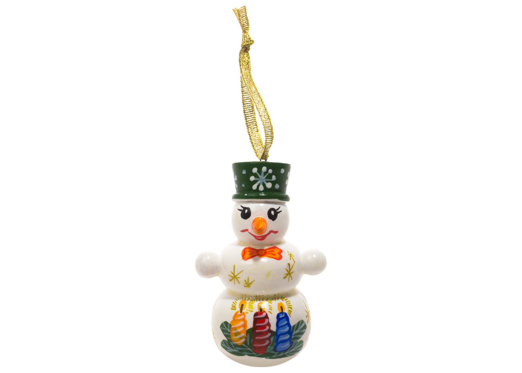 Buy Елочное украшение "Снеговик в шляпе" 7,5 см at GoldenCockerel.com