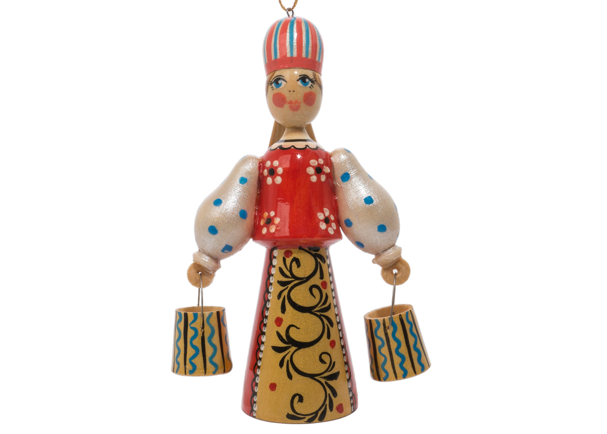 Buy Russian Folk Water Carrier Ornament 4.25" at GoldenCockerel.com