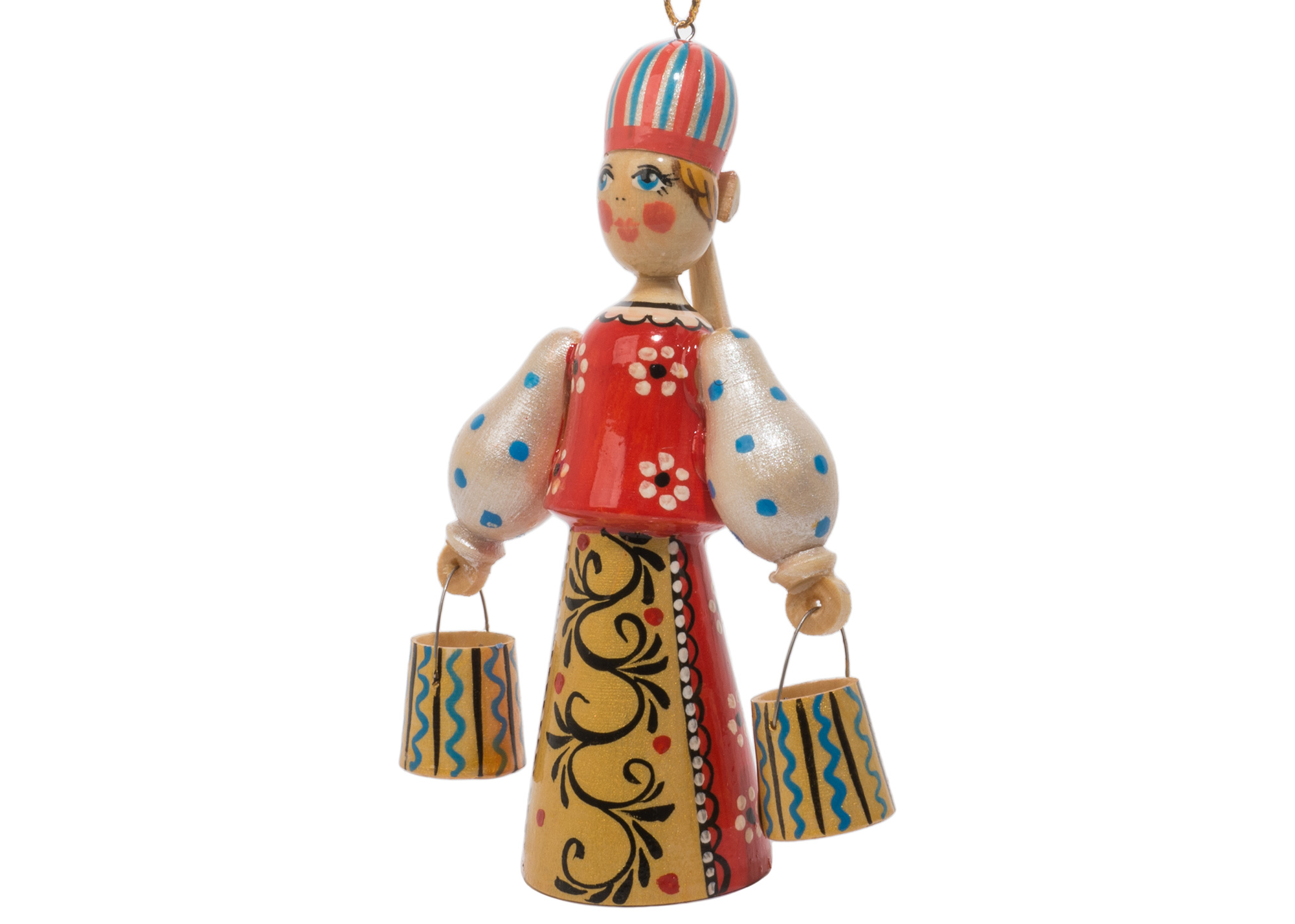 Buy Russian Folk Water Carrier Ornament 4.25" at GoldenCockerel.com