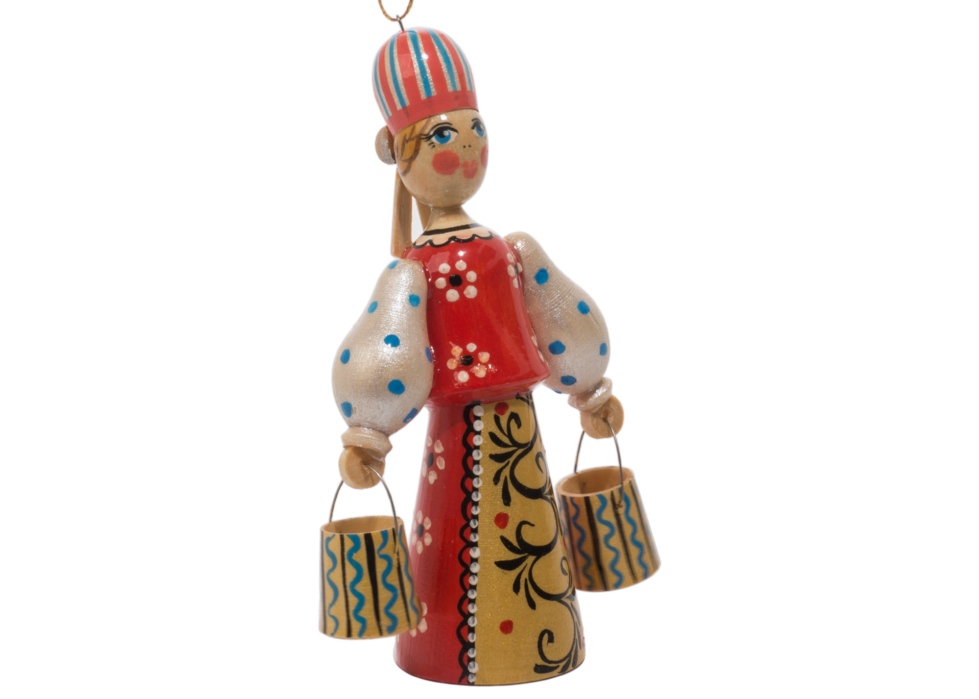 Buy Russian Folk Water Carrier Ornament 4.25" at GoldenCockerel.com