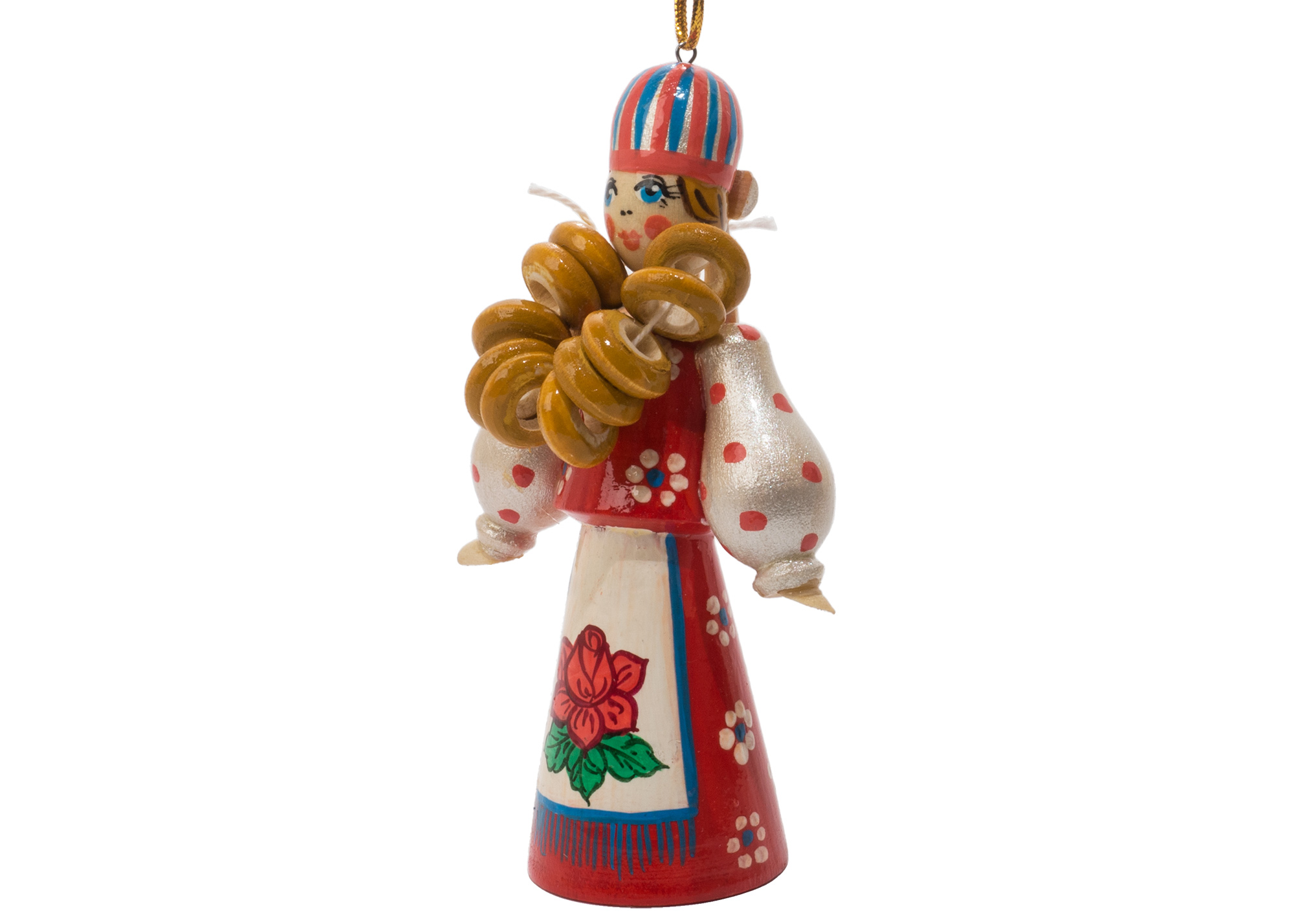 Buy Russian Folk Bagel Vendor Ornament 4.25" at GoldenCockerel.com