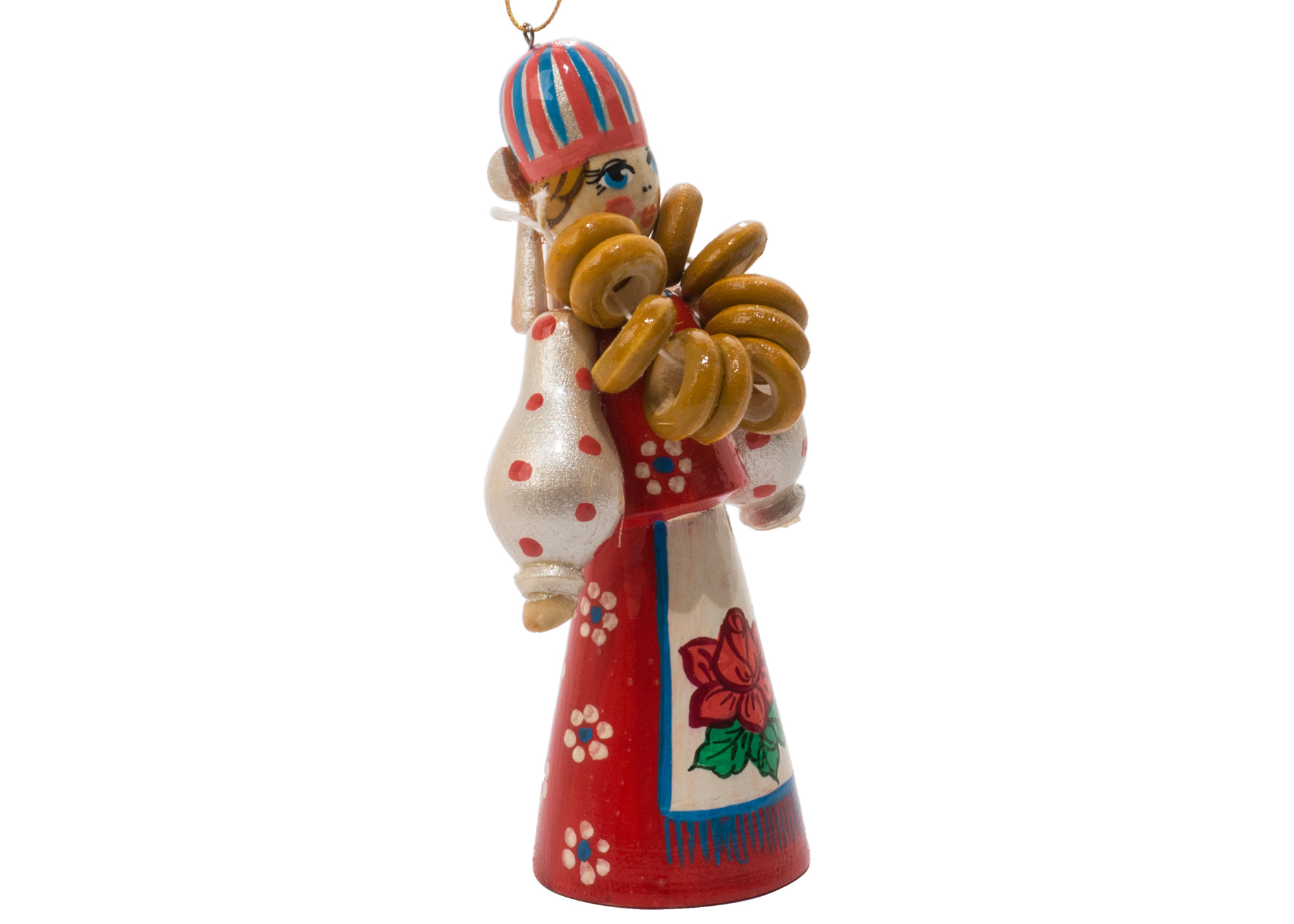 Buy Russian Folk Bagel Vendor Ornament 4.25" at GoldenCockerel.com