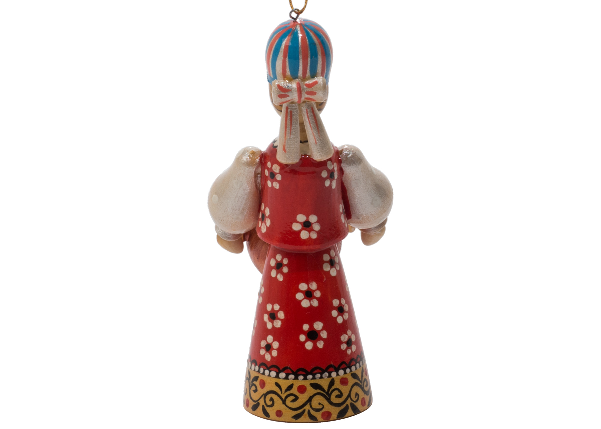 Buy Russian Folk Samovar Lady Ornament 4.25" at GoldenCockerel.com