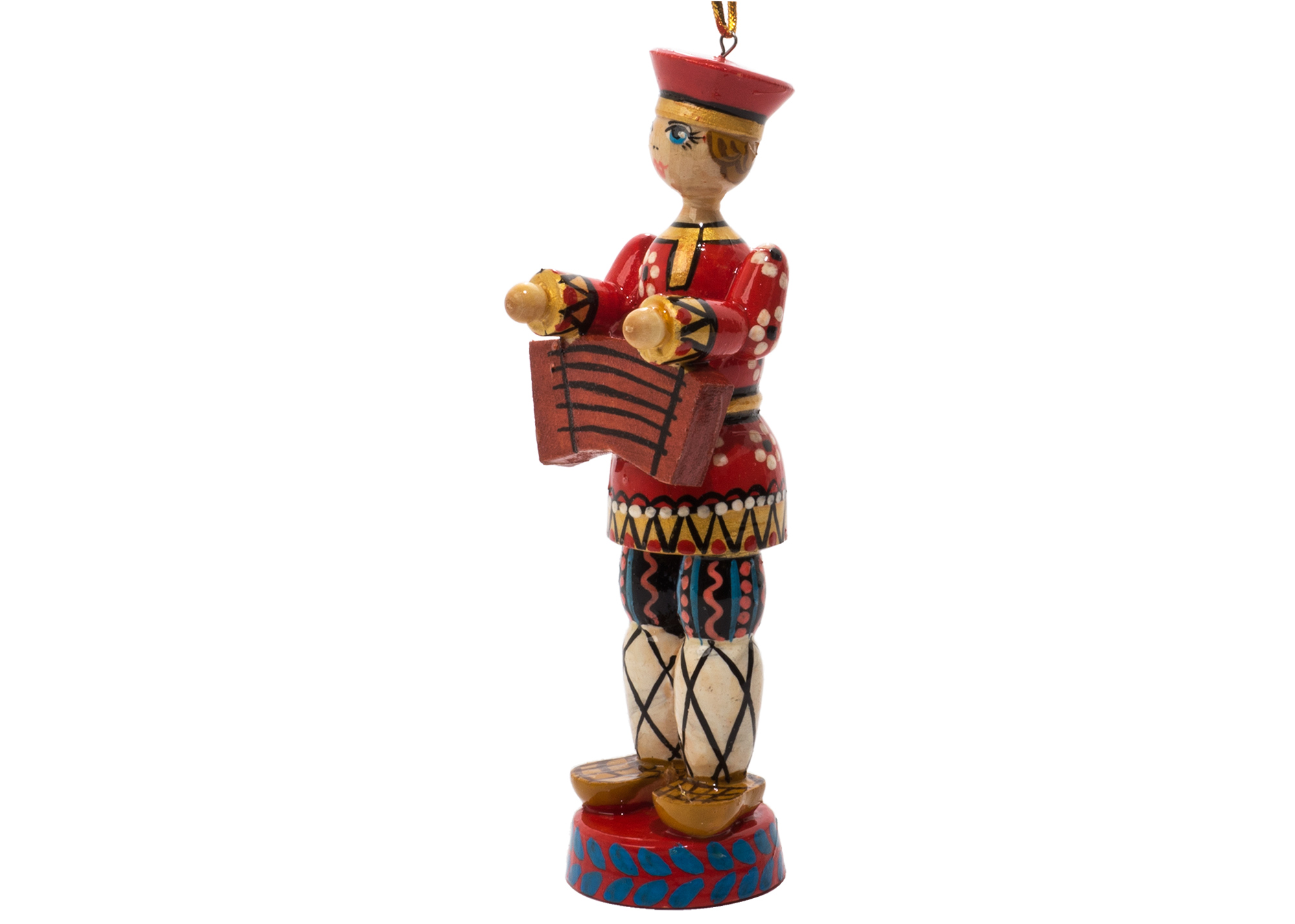 Buy Russian Folk Gusli Musician Ornament 5" at GoldenCockerel.com