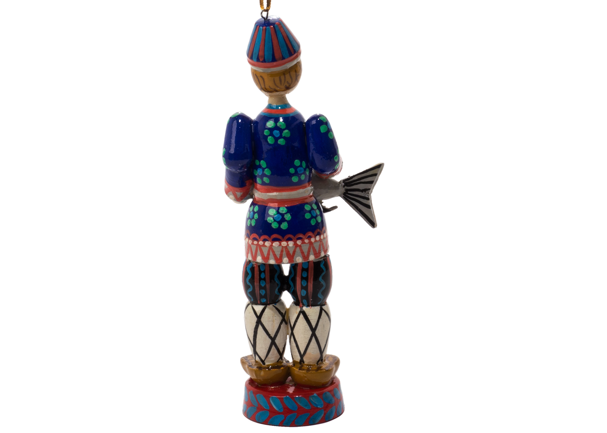 Buy Russian Folk Fisherman Ornament 5" at GoldenCockerel.com