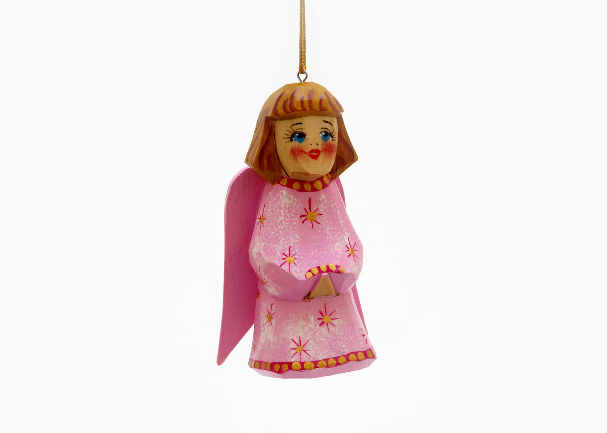 Buy Carved "Littlest Angel" Ornament 3" at GoldenCockerel.com