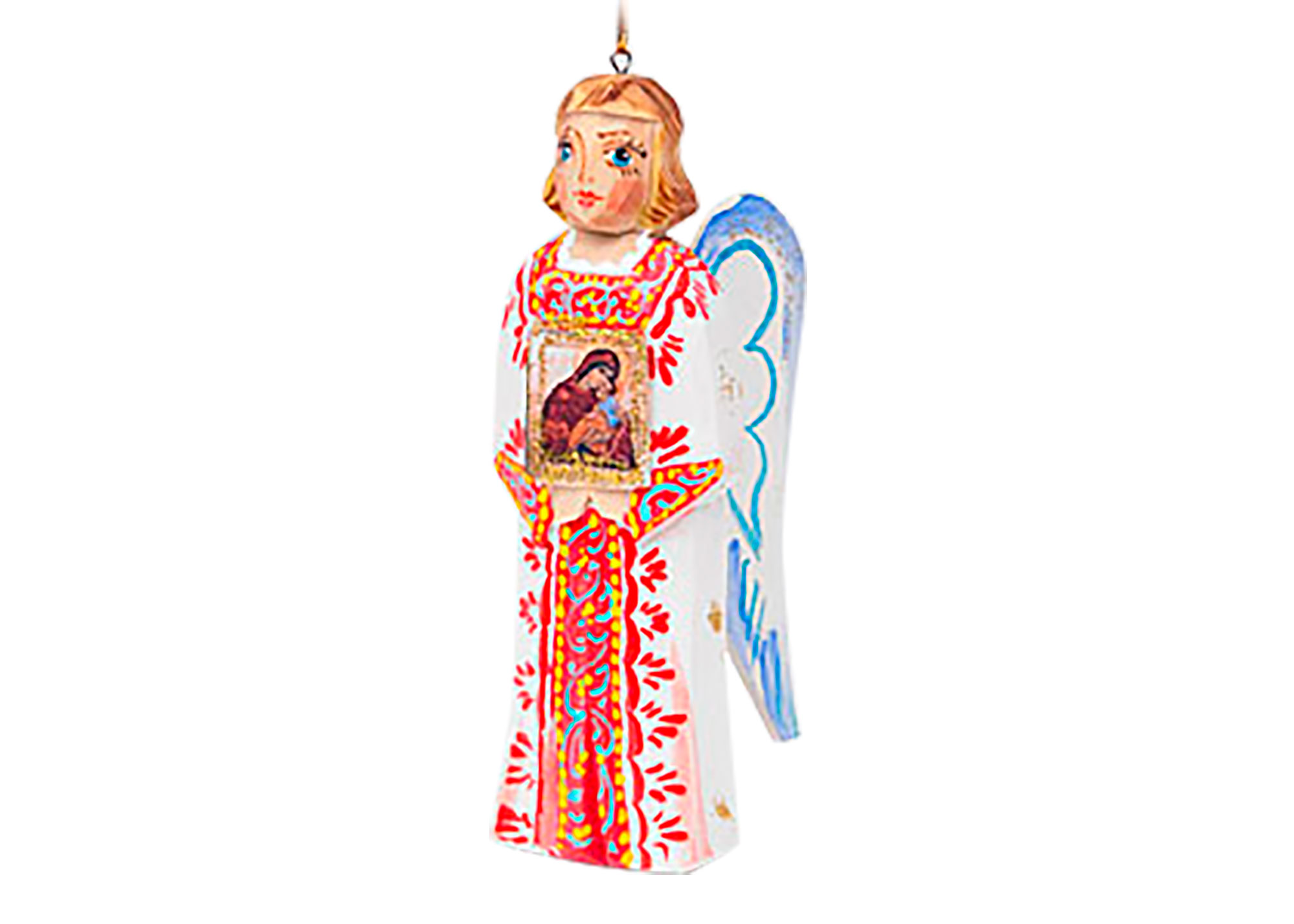 Buy Carved "Guardian Angel" Ornament, 4.5" at GoldenCockerel.com