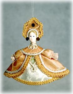 Buy Gold Folk Costume Maiden Ornament 4"  at GoldenCockerel.com