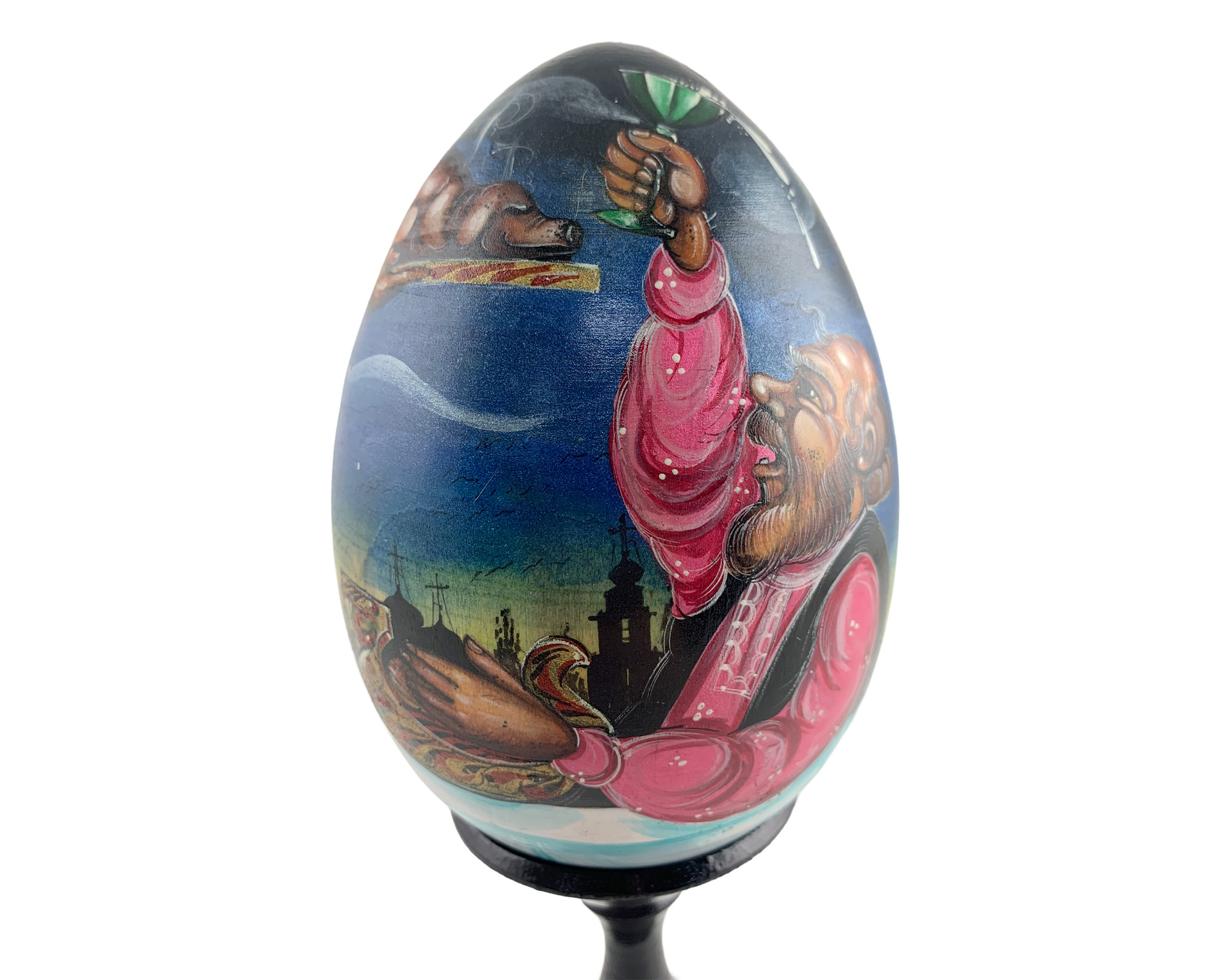 Buy Vintage Village Nights Egg with Stand 5" at GoldenCockerel.com