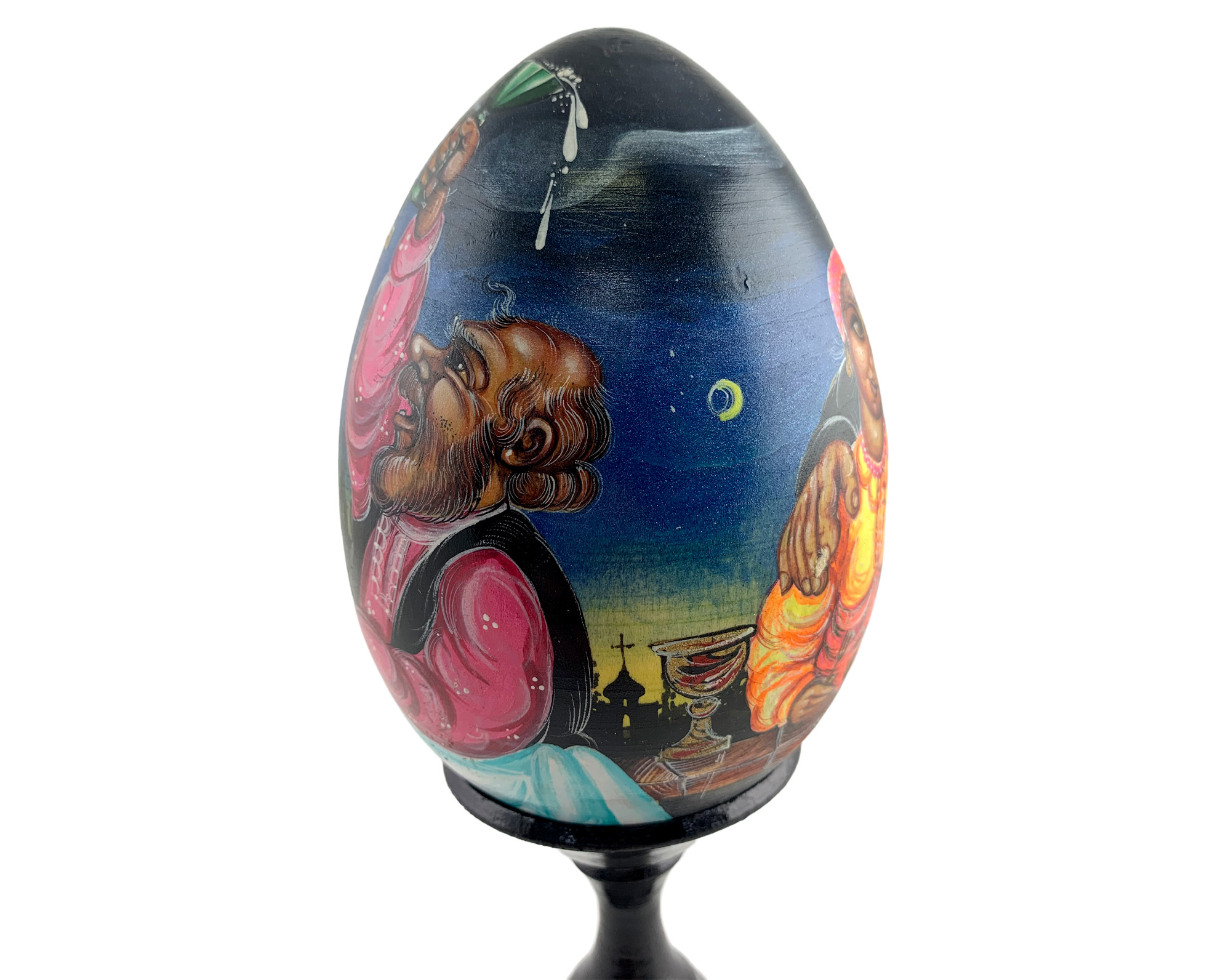 Buy Vintage Village Nights Egg with Stand 5" at GoldenCockerel.com