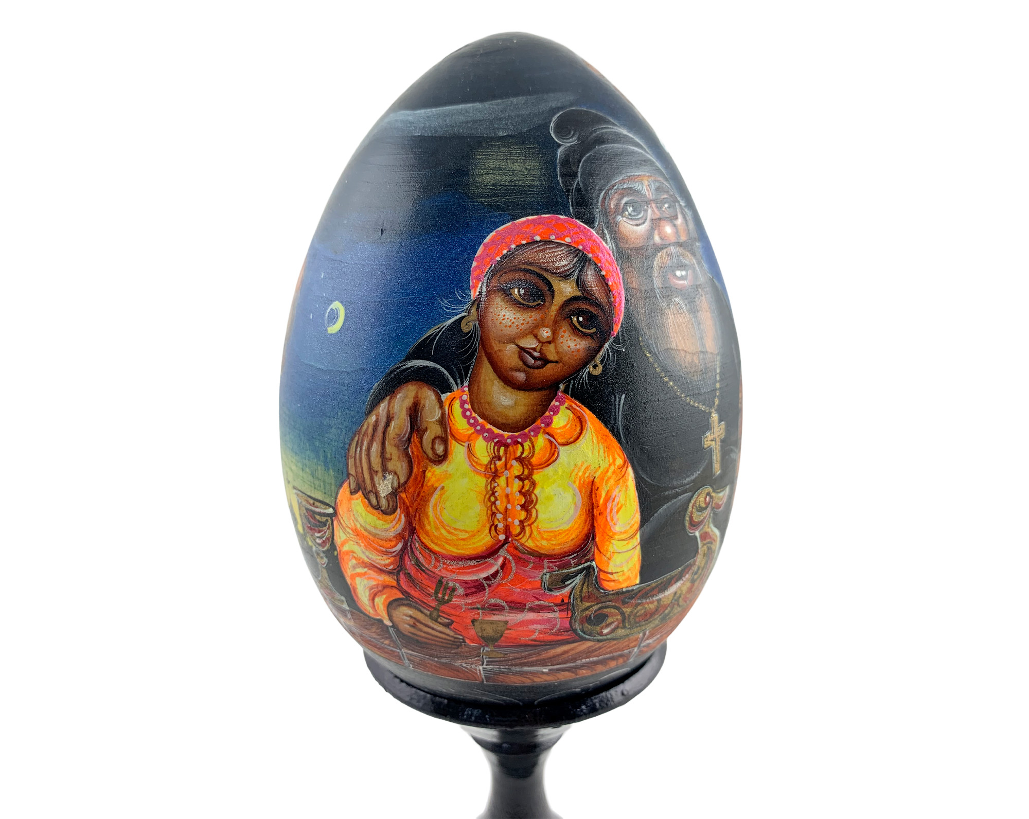 Buy Vintage Village Nights Egg with Stand 5" at GoldenCockerel.com