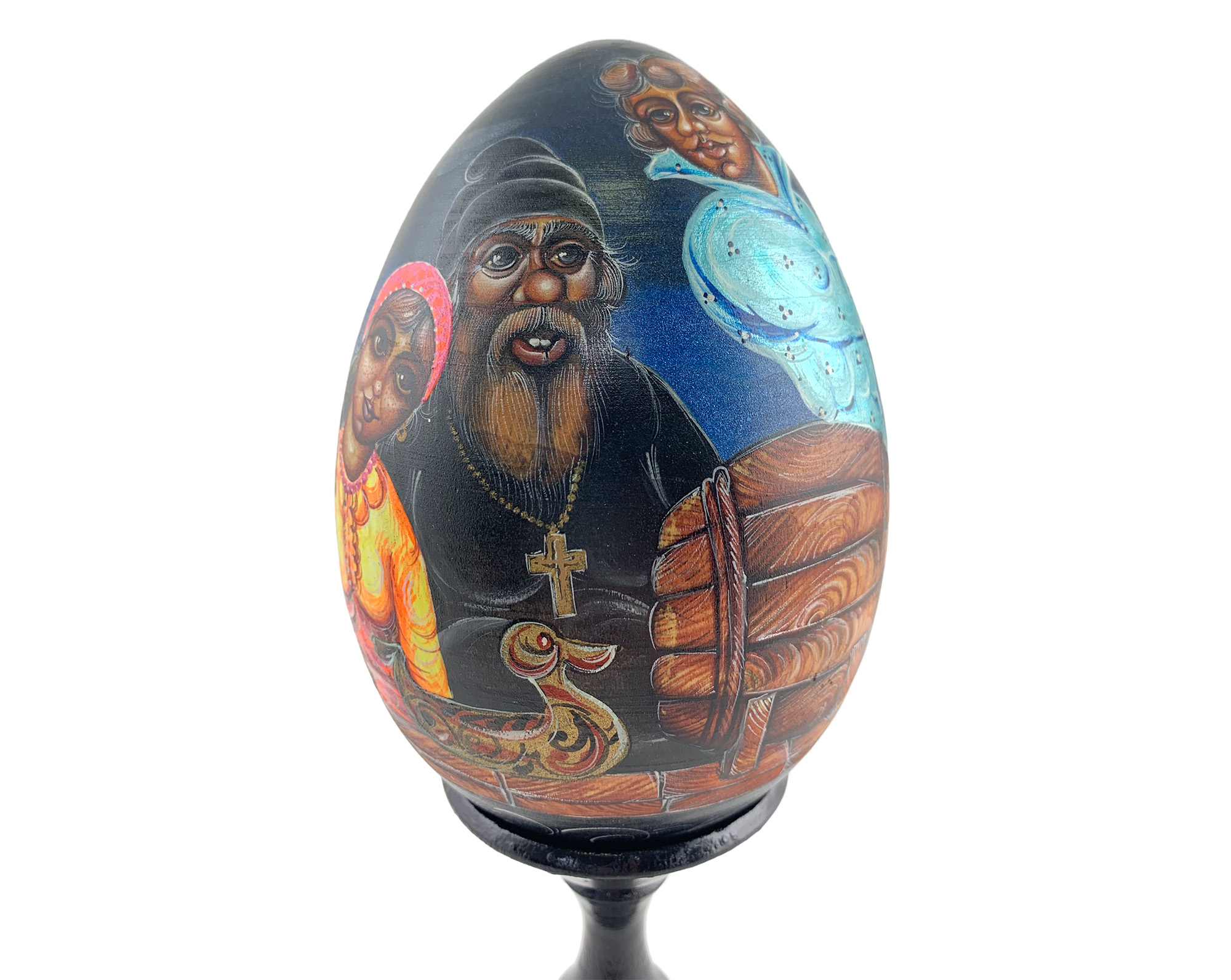 Buy Vintage Village Nights Egg with Stand 5" at GoldenCockerel.com