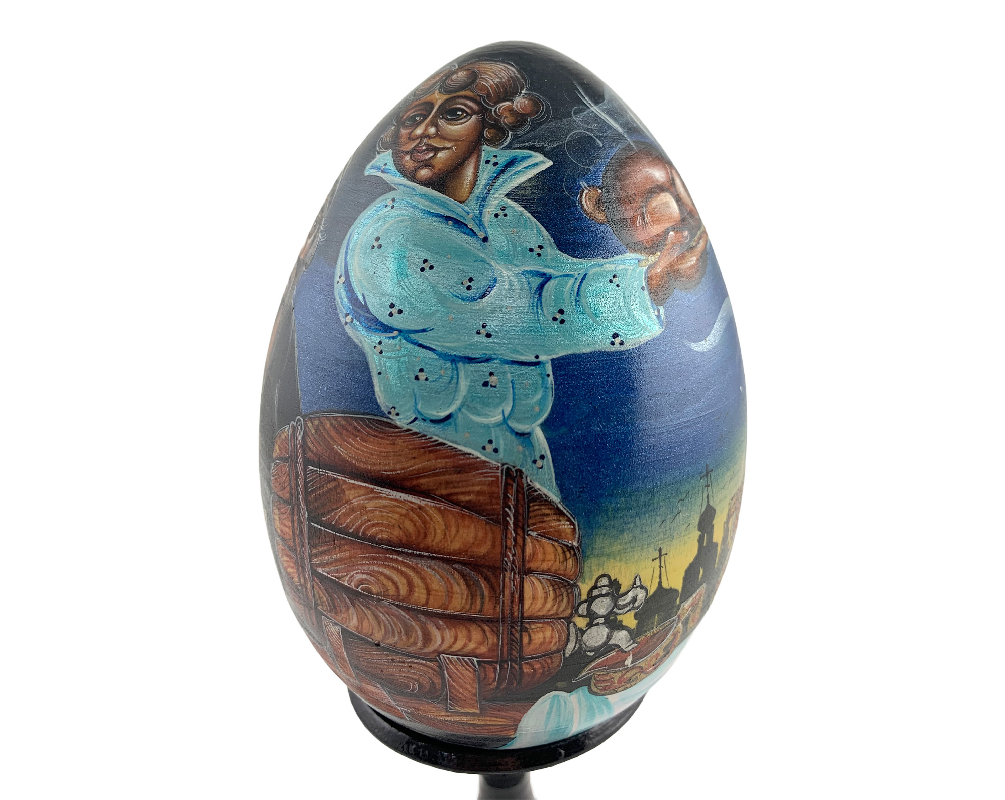 Buy Vintage Village Nights Egg with Stand 5" at GoldenCockerel.com