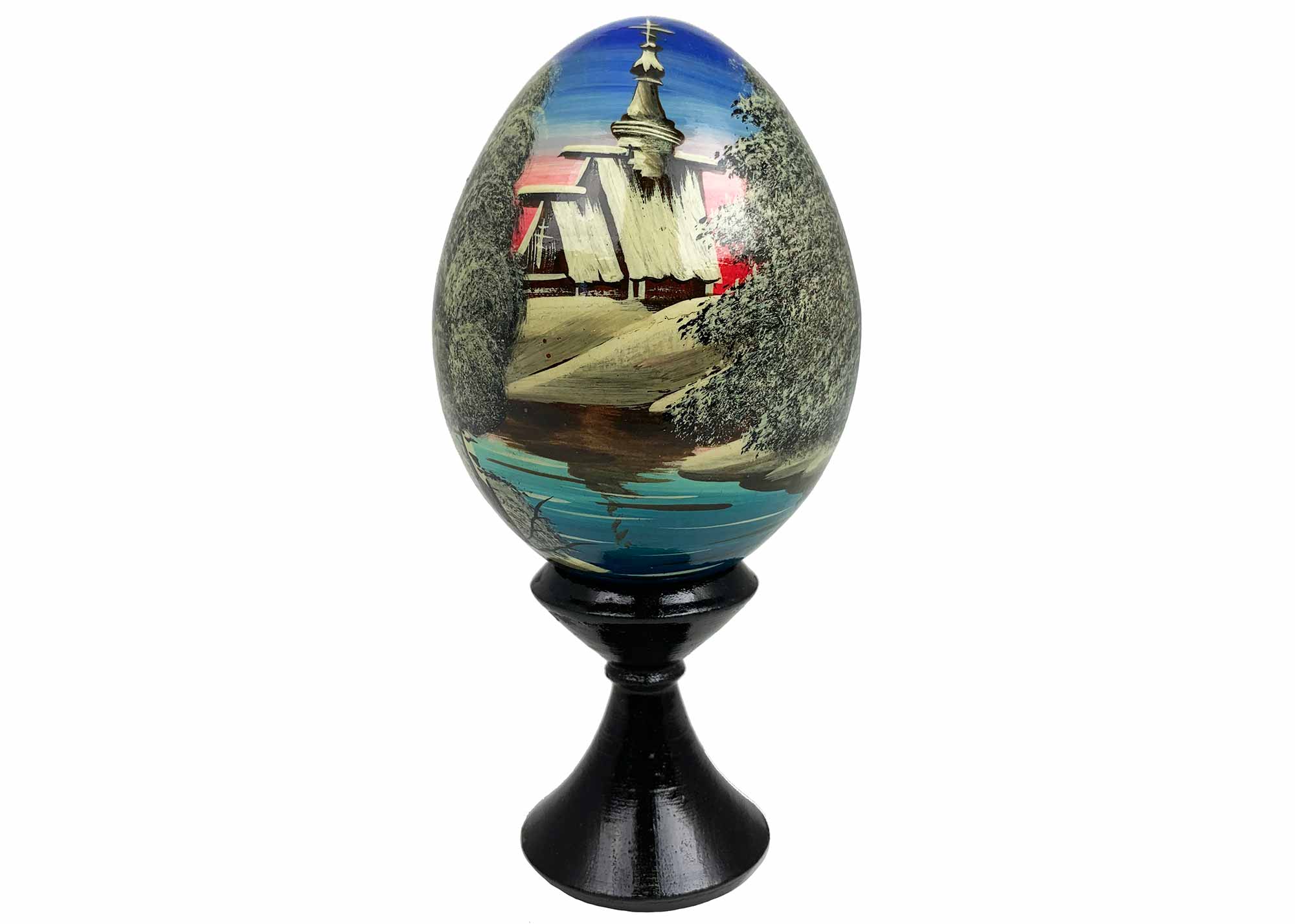 Buy Vintage Scenic Landscape Egg w/ Stand 2.75" at GoldenCockerel.com