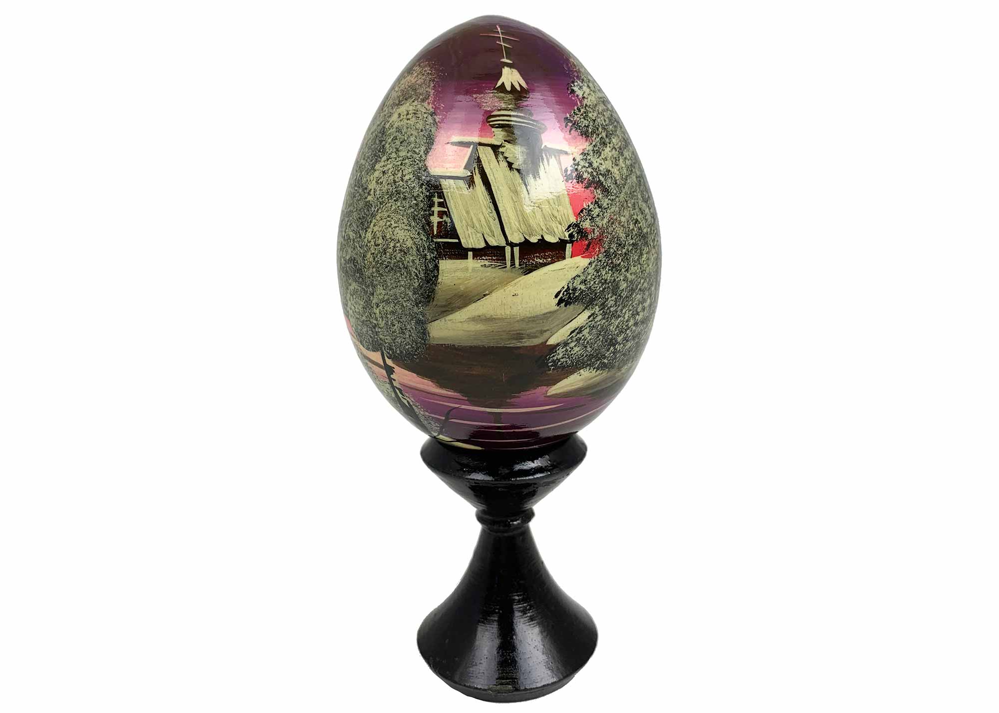 Buy Vintage Scenic Landscape Egg w/ Stand 2.75" at GoldenCockerel.com