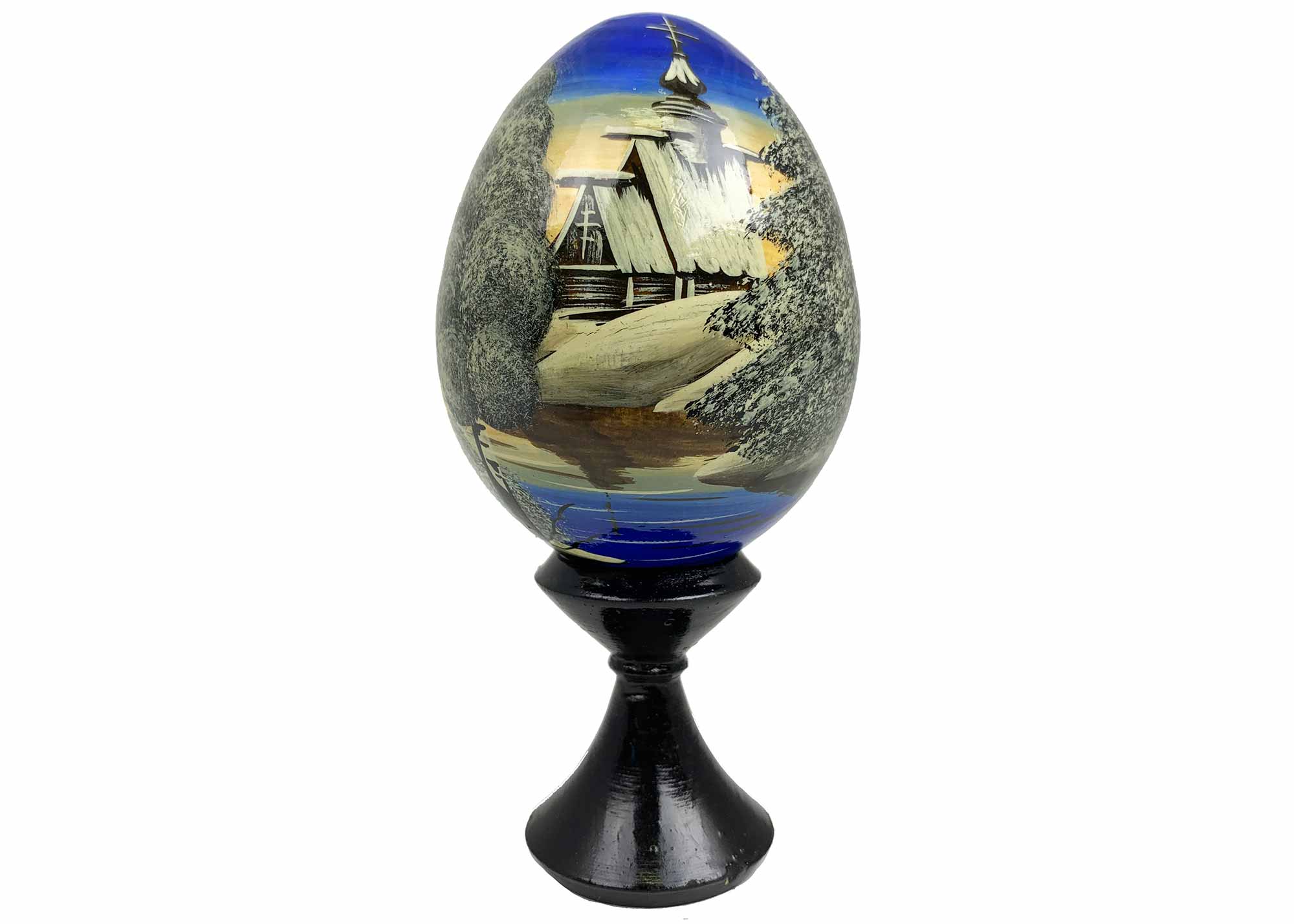 Buy Vintage Scenic Landscape Egg w/ Stand 2.75" at GoldenCockerel.com