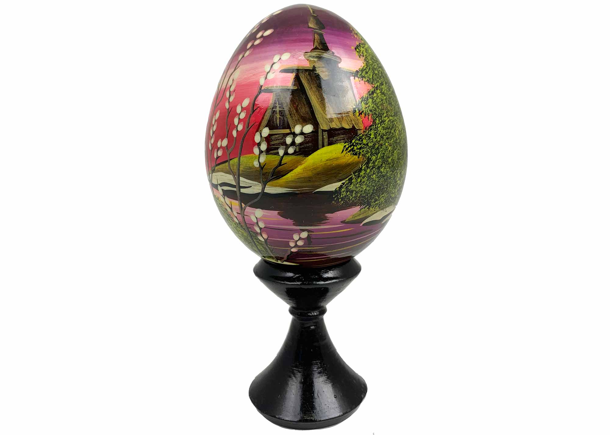 Buy Vintage Scenic Landscape Egg w/ Stand 2.75" at GoldenCockerel.com