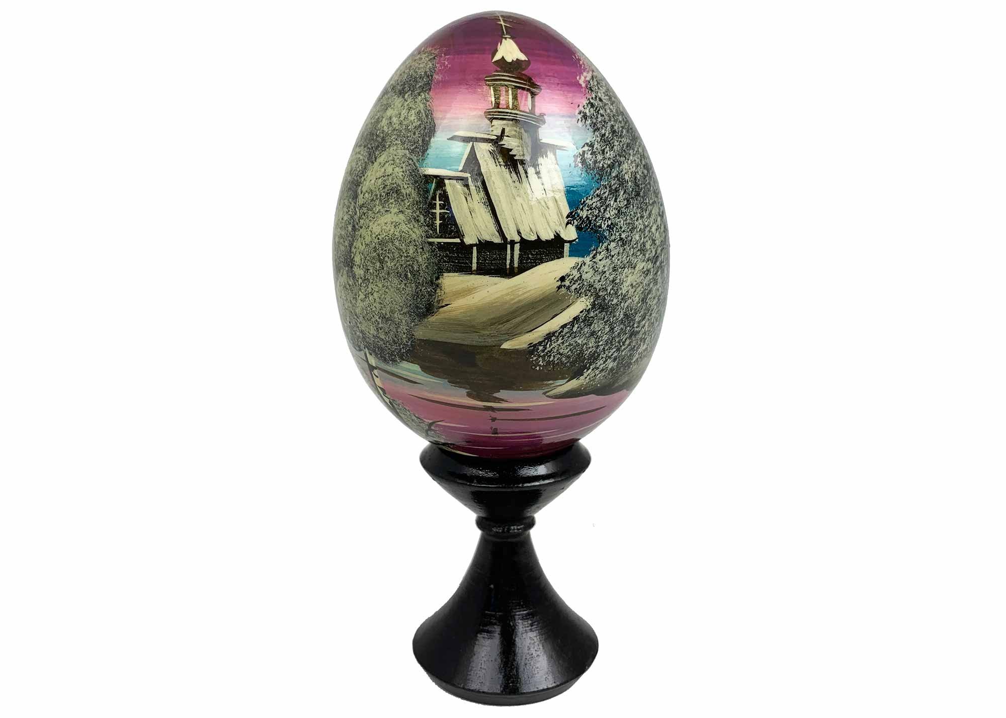 Buy Vintage Scenic Landscape Egg w/ Stand 2.75" at GoldenCockerel.com