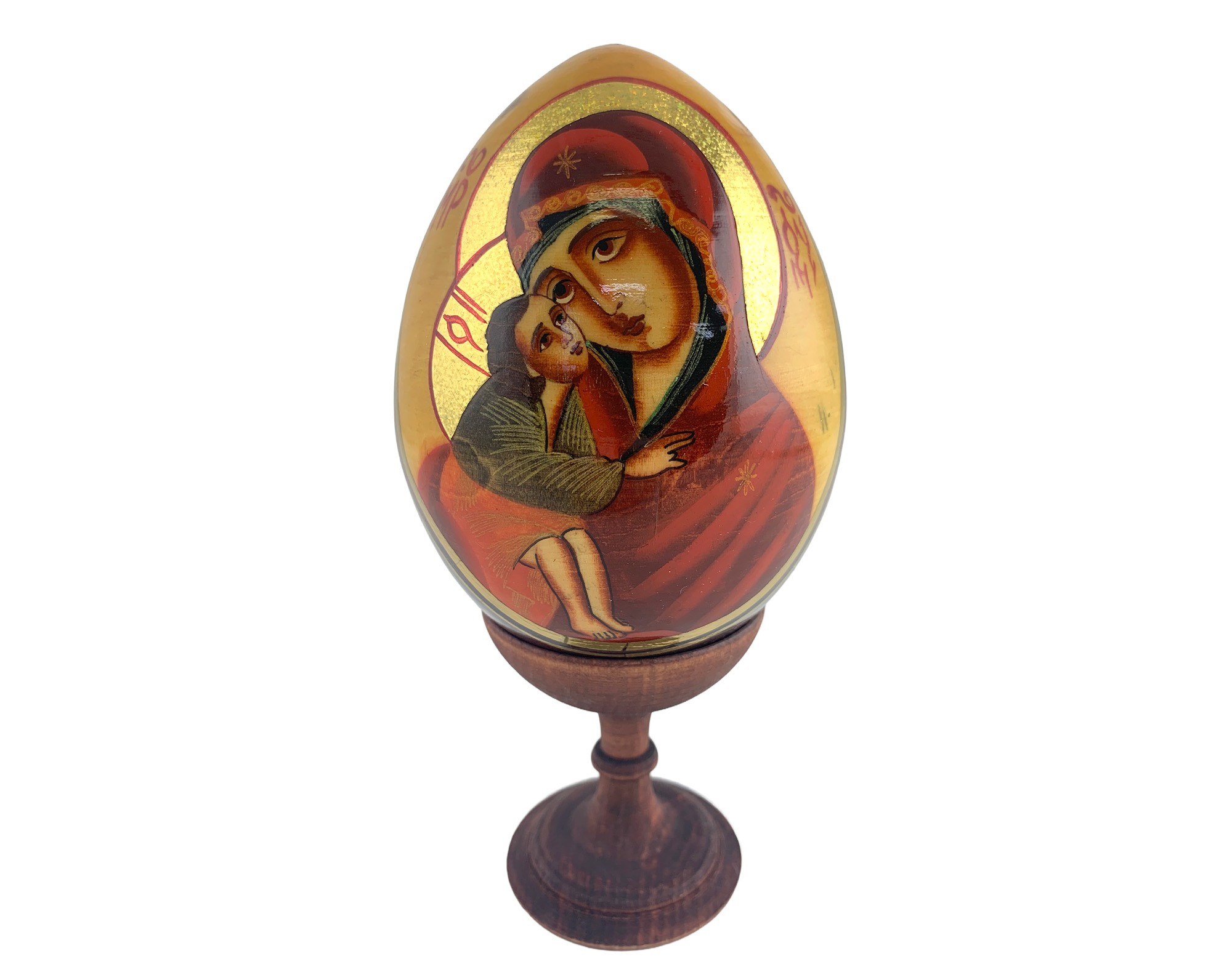 Buy Vintage 5" Orthodox Icon Egg with Stand at GoldenCockerel.com