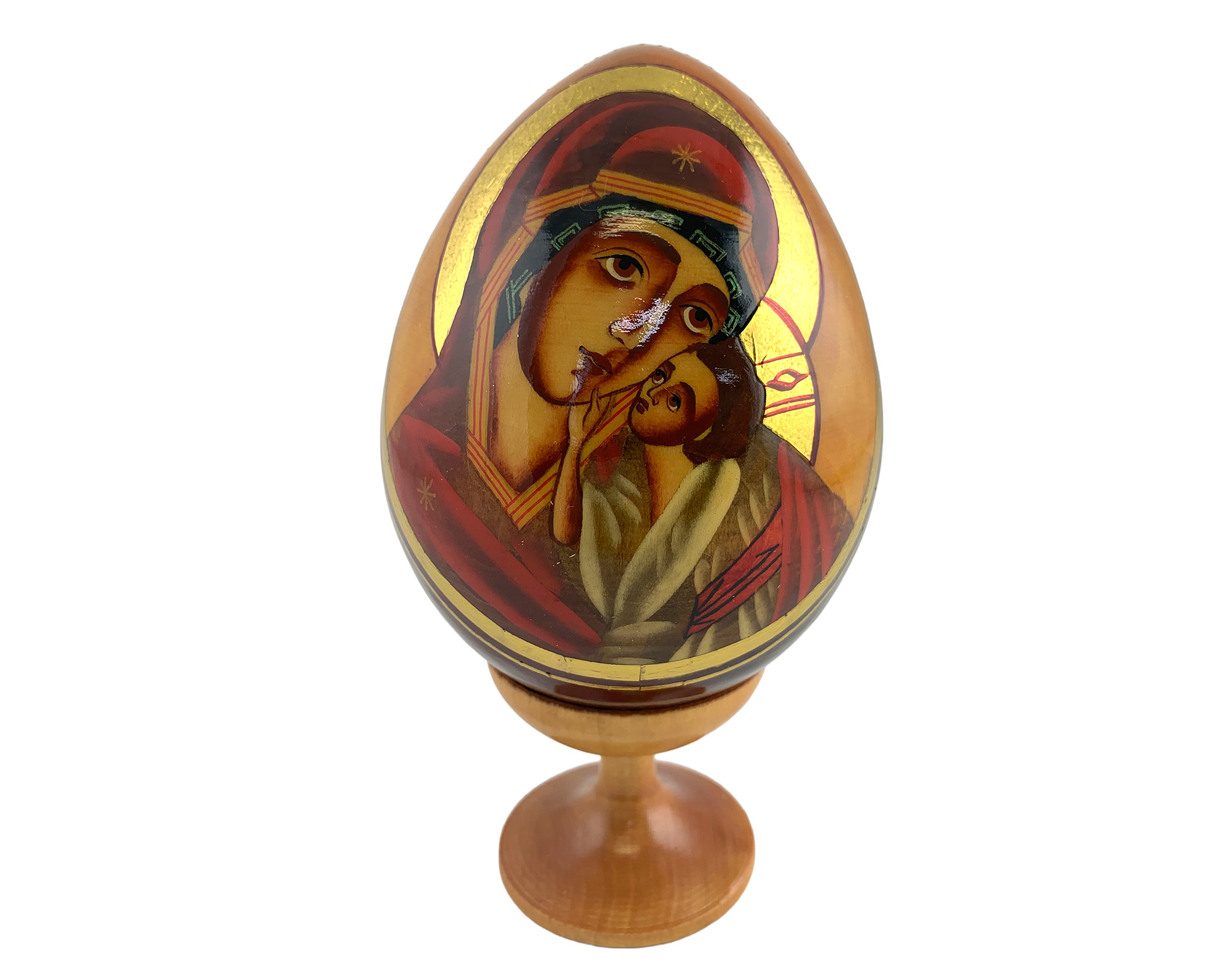 Buy Vintage 5" Orthodox Icon Egg with Stand at GoldenCockerel.com