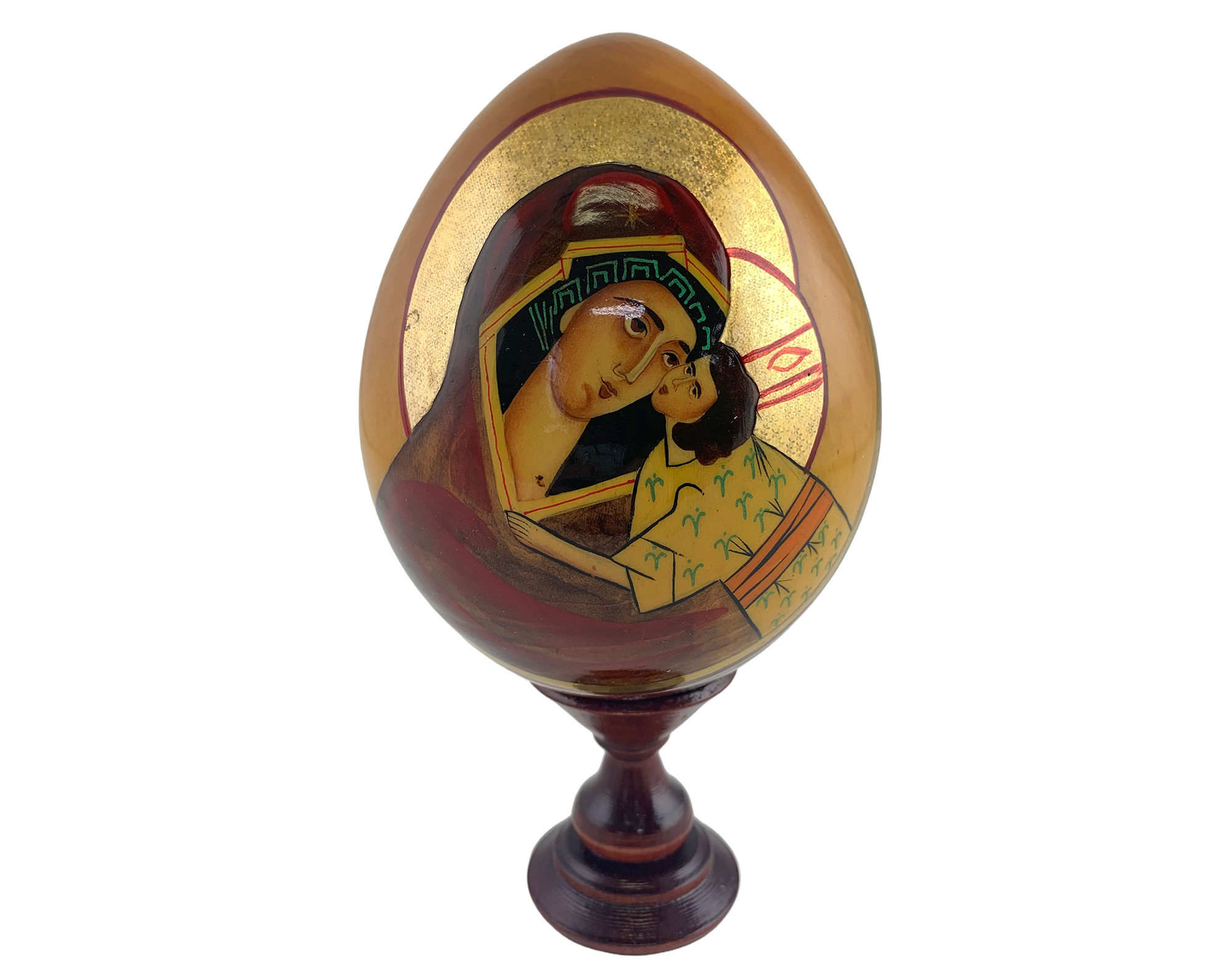 Buy Vintage 5" Orthodox Icon Egg with Stand at GoldenCockerel.com