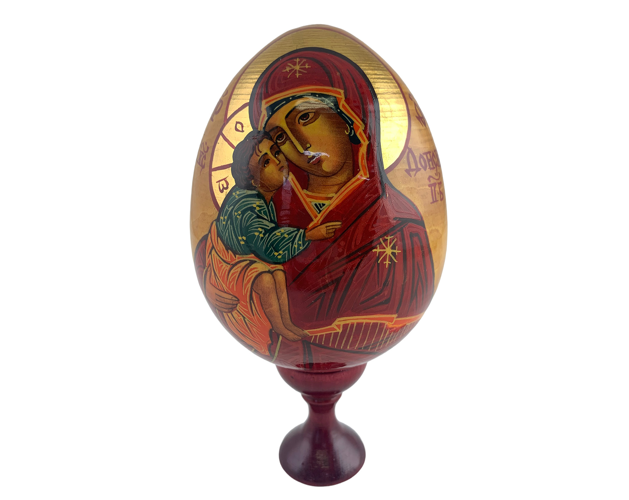 Buy Vintage 5" Orthodox Icon Egg with Stand at GoldenCockerel.com