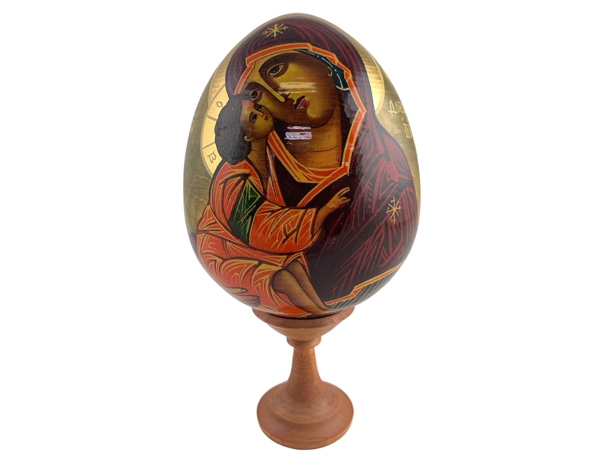 Buy Vintage 5" Orthodox Icon Egg with Stand at GoldenCockerel.com