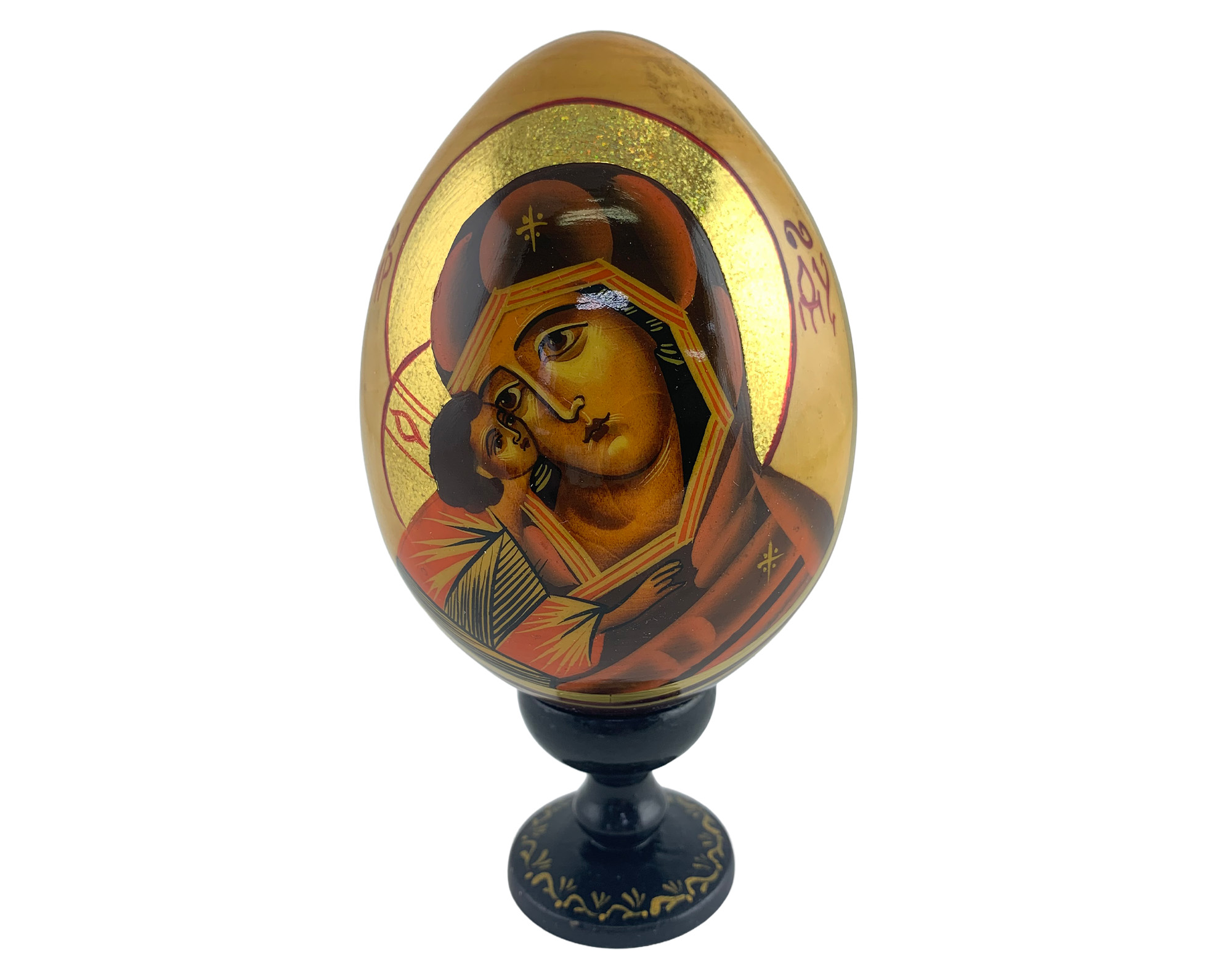 Buy Vintage 5" Orthodox Icon Egg with Stand at GoldenCockerel.com