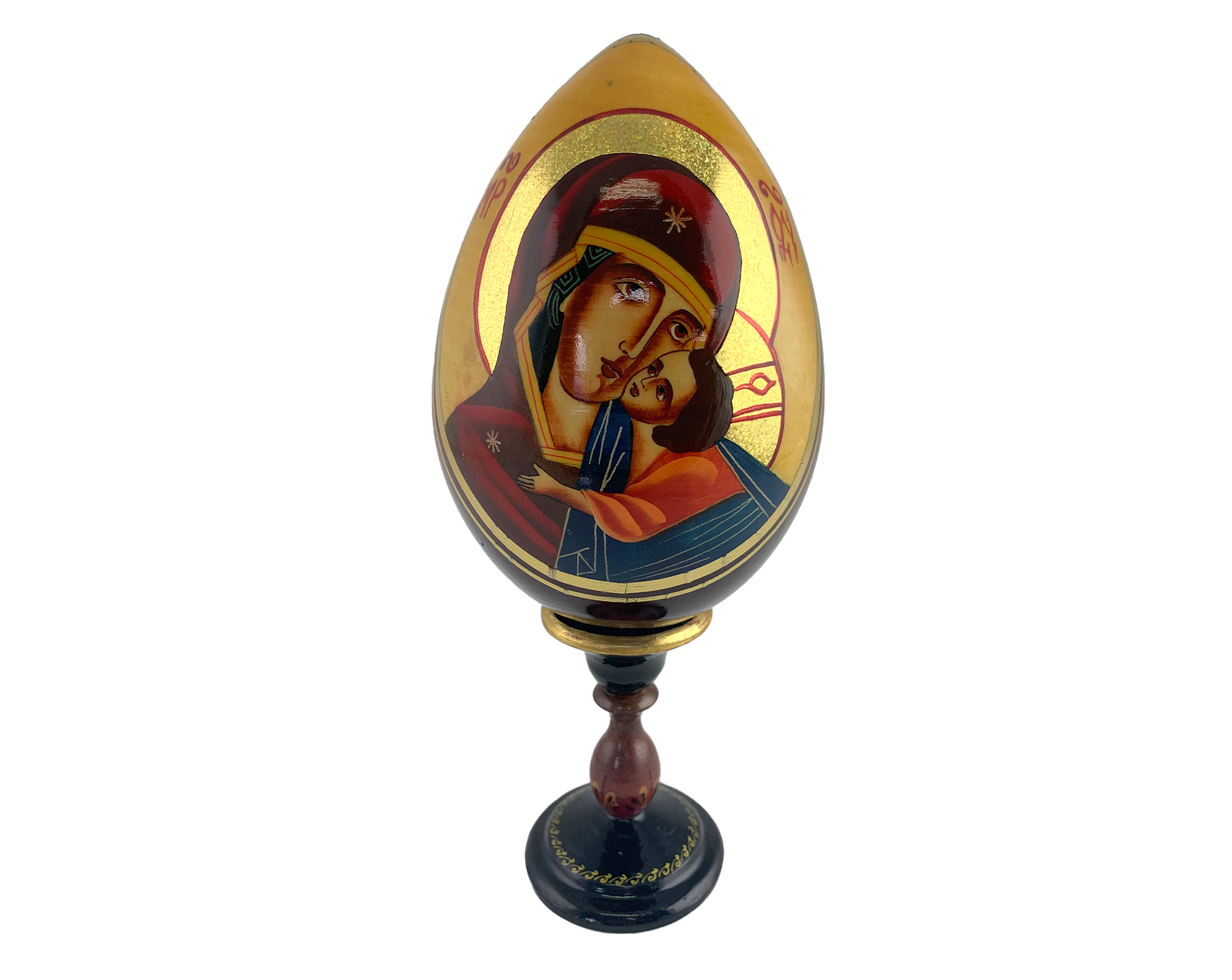 Buy Vintage 5" Orthodox Icon Egg with Stand at GoldenCockerel.com