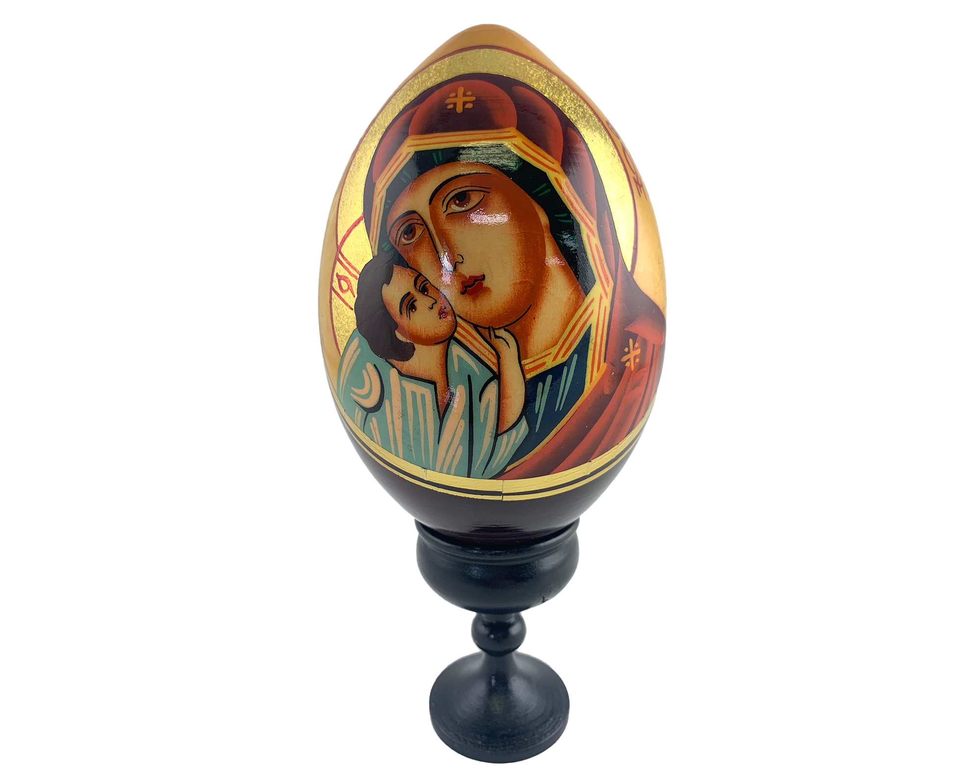 Buy Vintage 5" Orthodox Icon Egg with Stand at GoldenCockerel.com