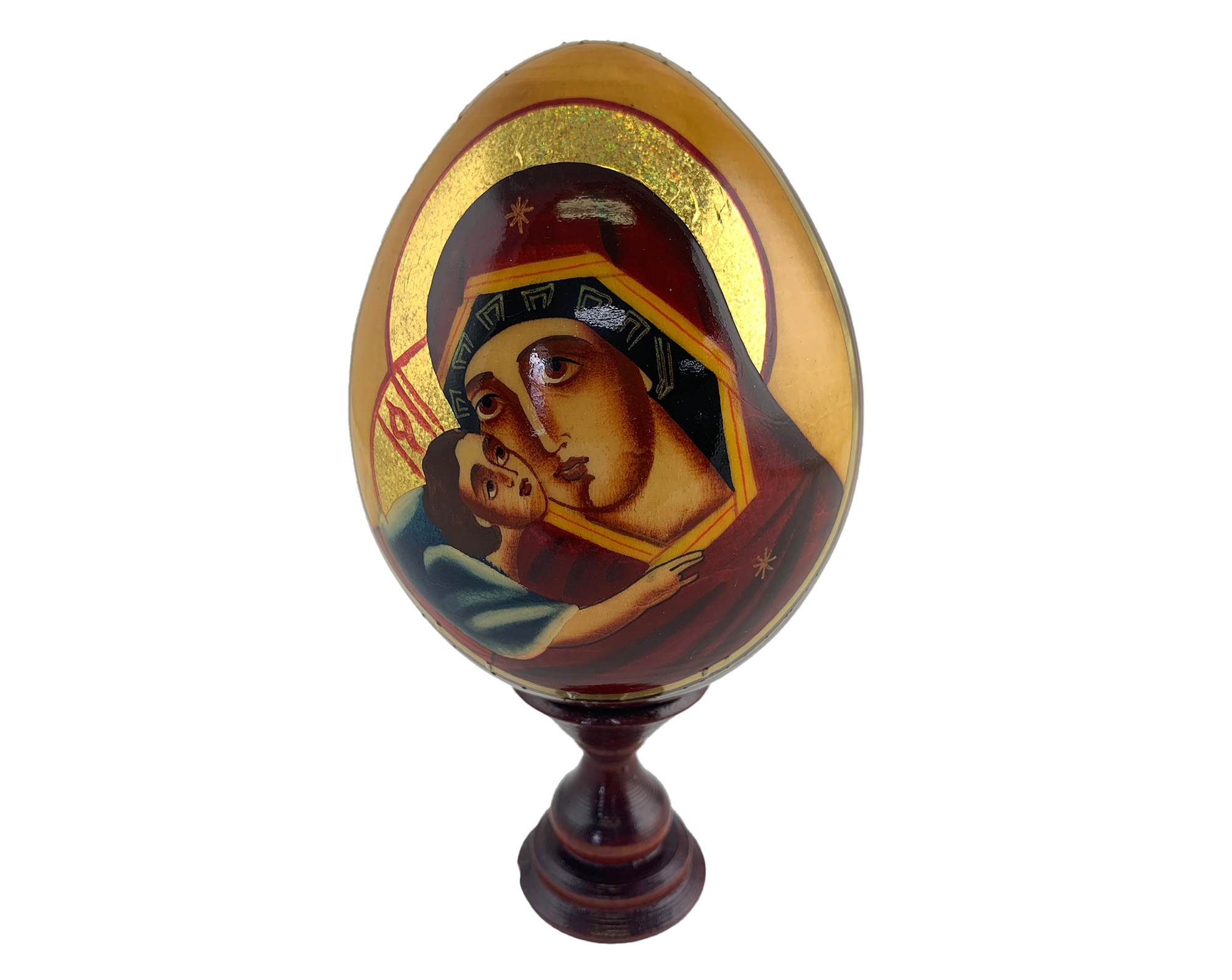 Buy Vintage 5" Orthodox Icon Egg with Stand at GoldenCockerel.com