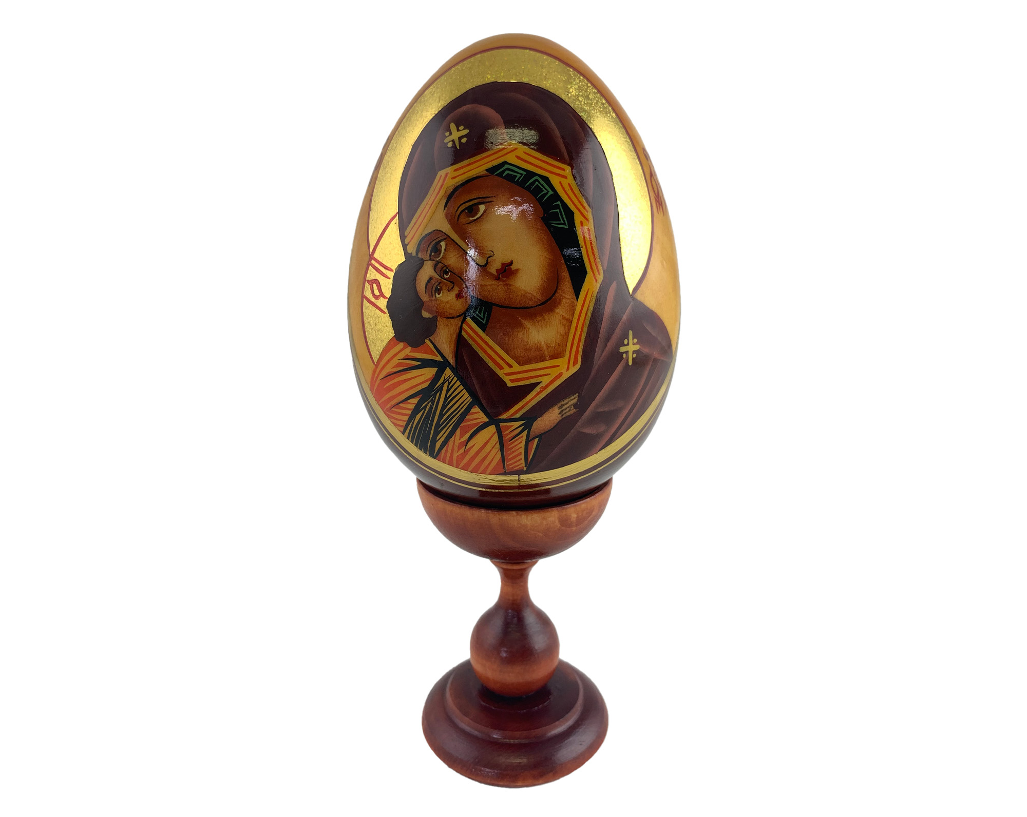 Buy Vintage 5" Orthodox Icon Egg with Stand at GoldenCockerel.com