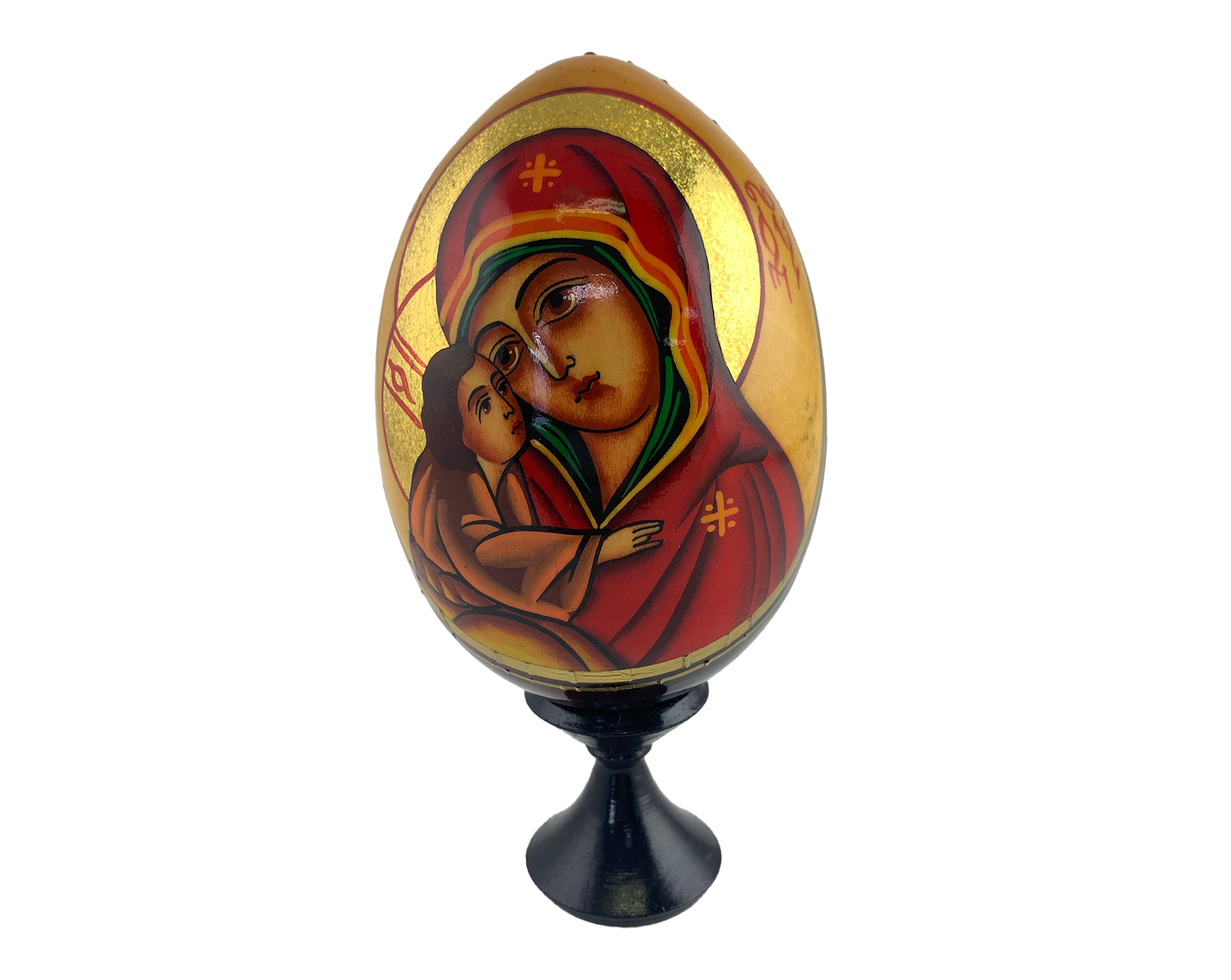 Buy Vintage 5" Orthodox Icon Egg with Stand at GoldenCockerel.com