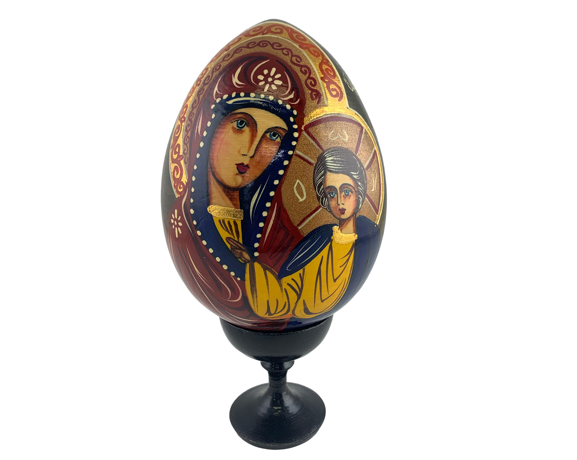 Buy Vintage 7” Orthodox Icon Egg with Stand at GoldenCockerel.com