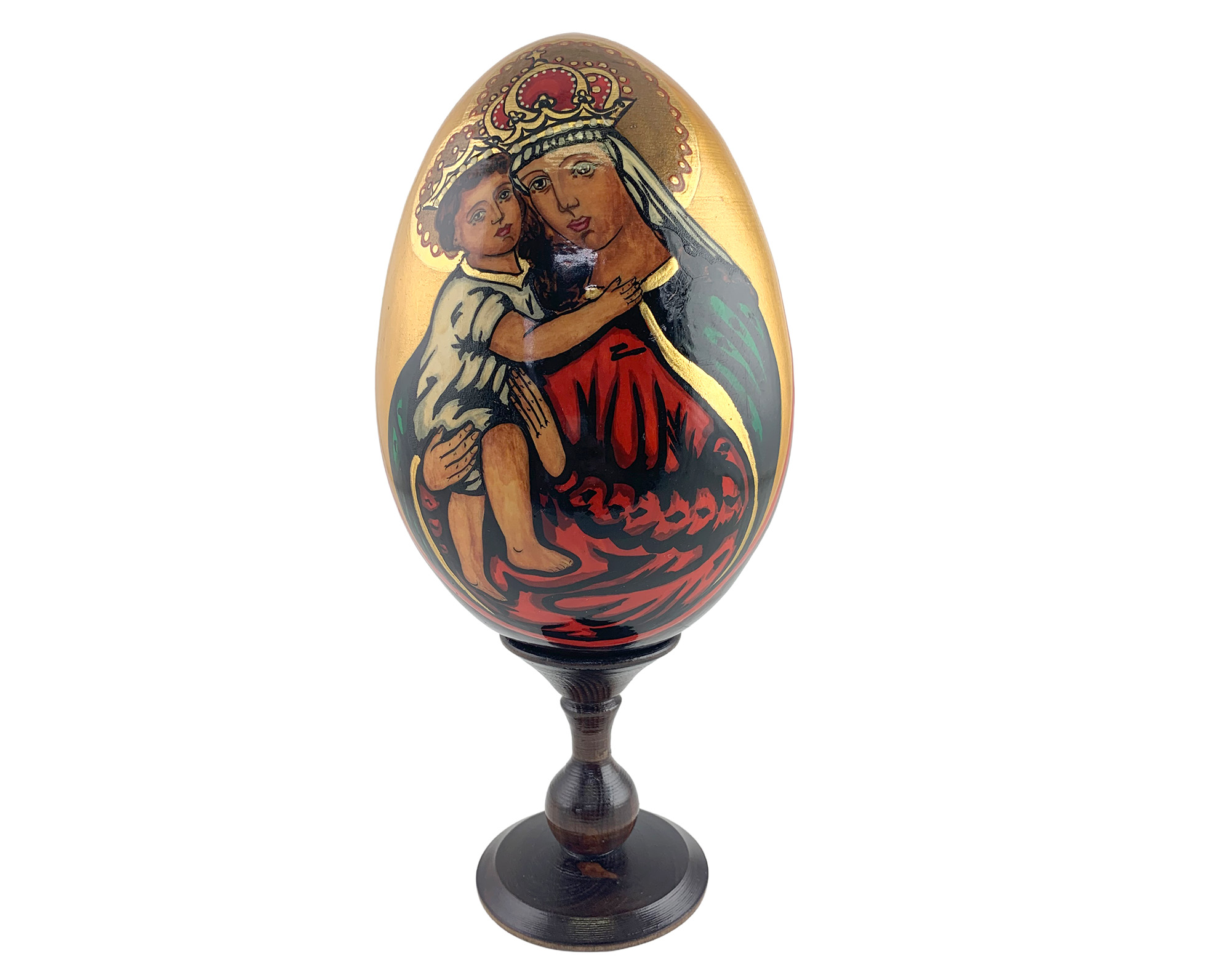 Buy Vintage 7” Orthodox Icon Egg with Stand at GoldenCockerel.com