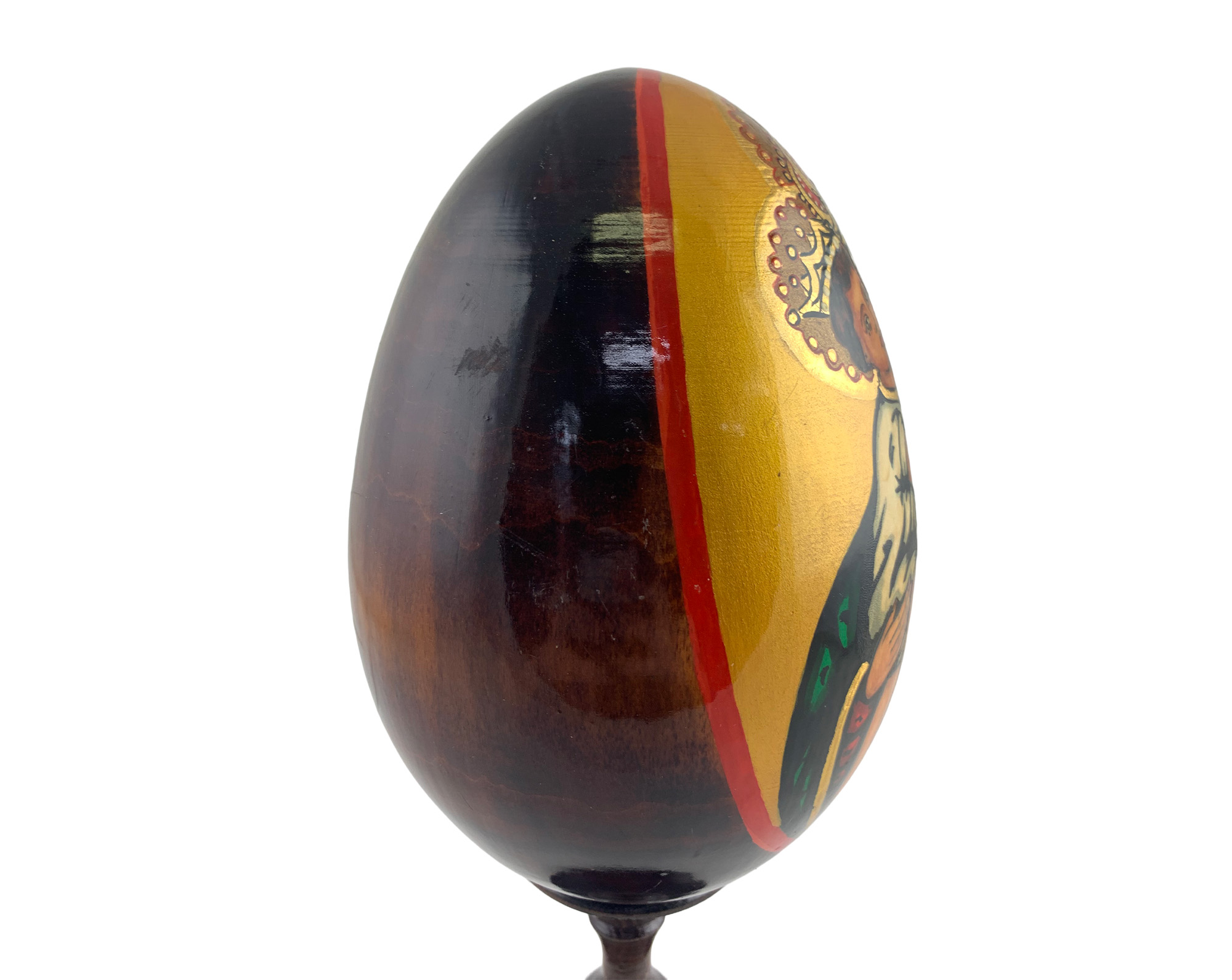 Buy Vintage 7” Orthodox Icon Egg with Stand at GoldenCockerel.com